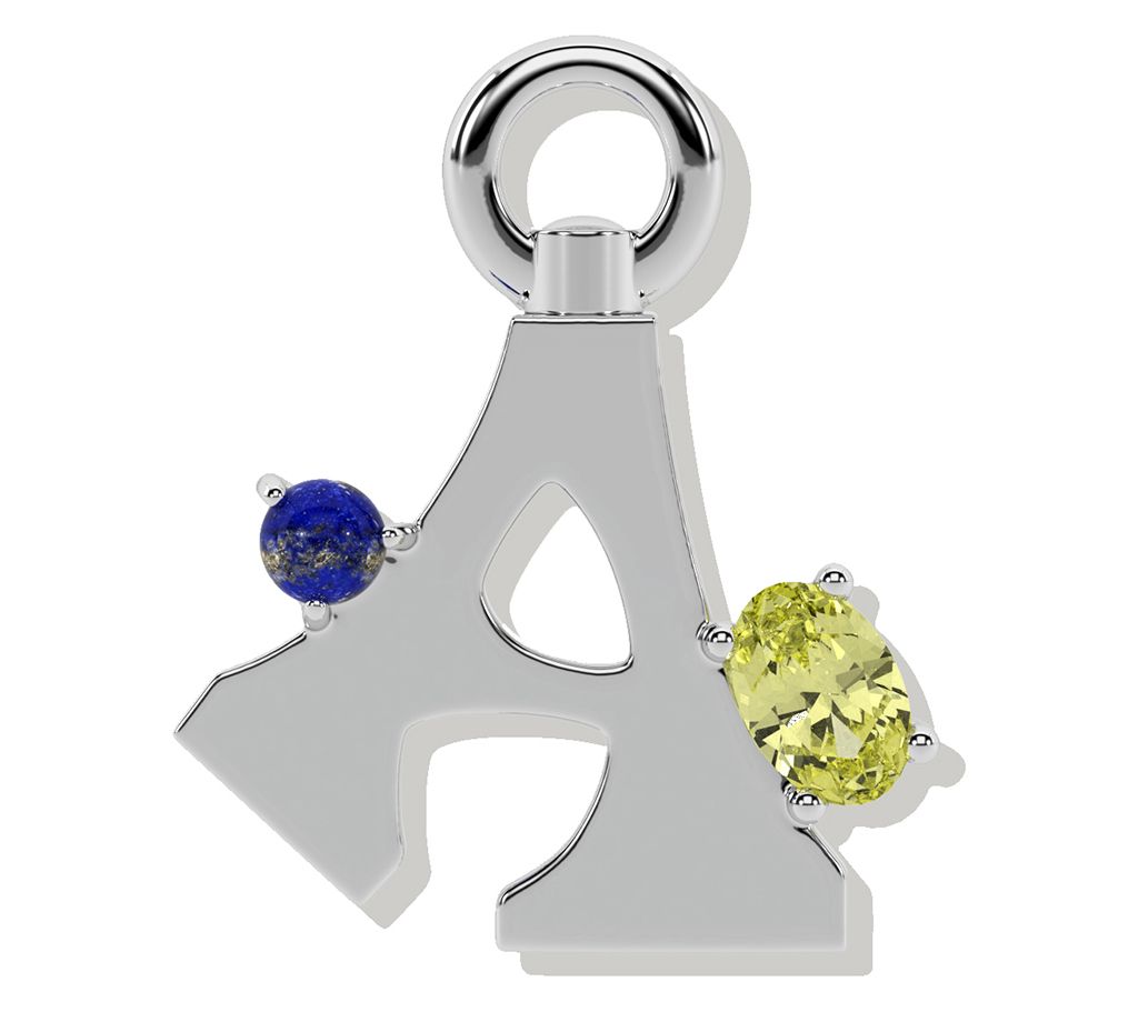 ONI Fine Jewelry Sterling Silver Amare Letter Charm