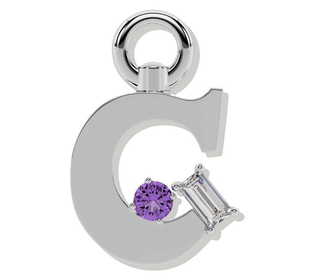 ONI Fine Jewelry Sterling Silver Amare Letter Charm