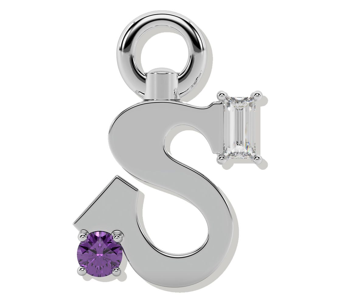 ONI Fine Jewelry Sterling Silver Amare Letter Charm