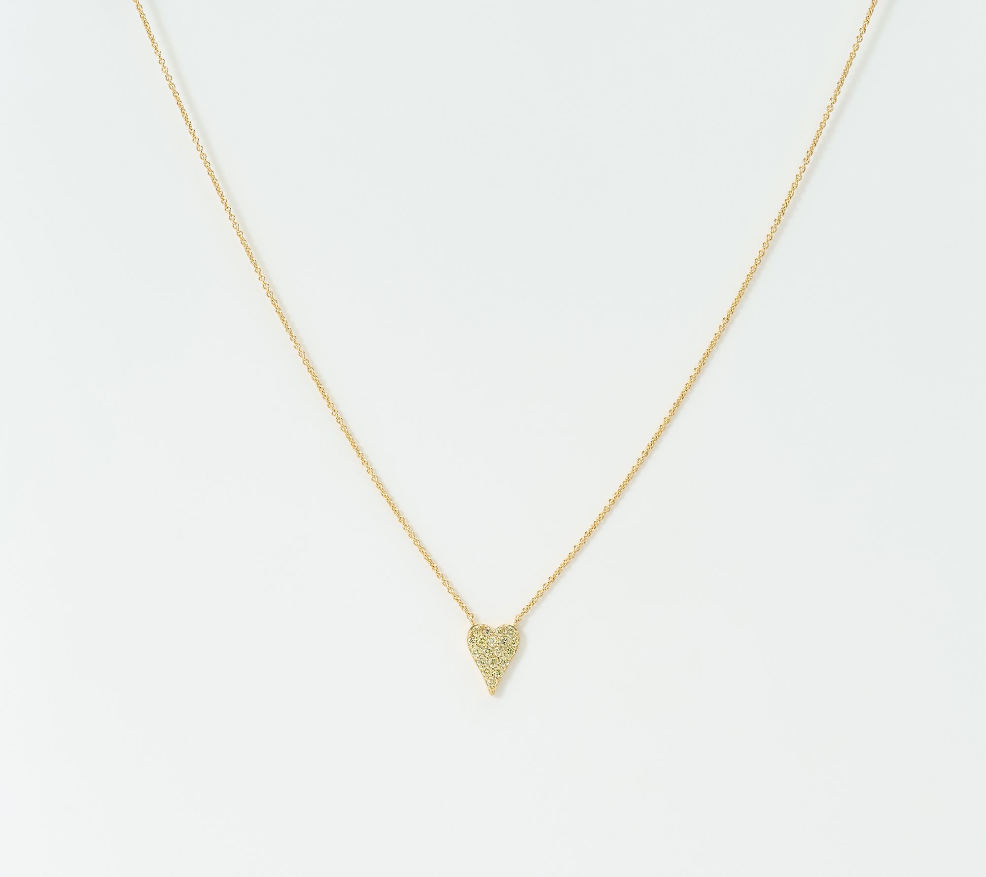  JEN by Jennifer Miller Lab Grown Color Diamond 0.50ct Heart Necklace