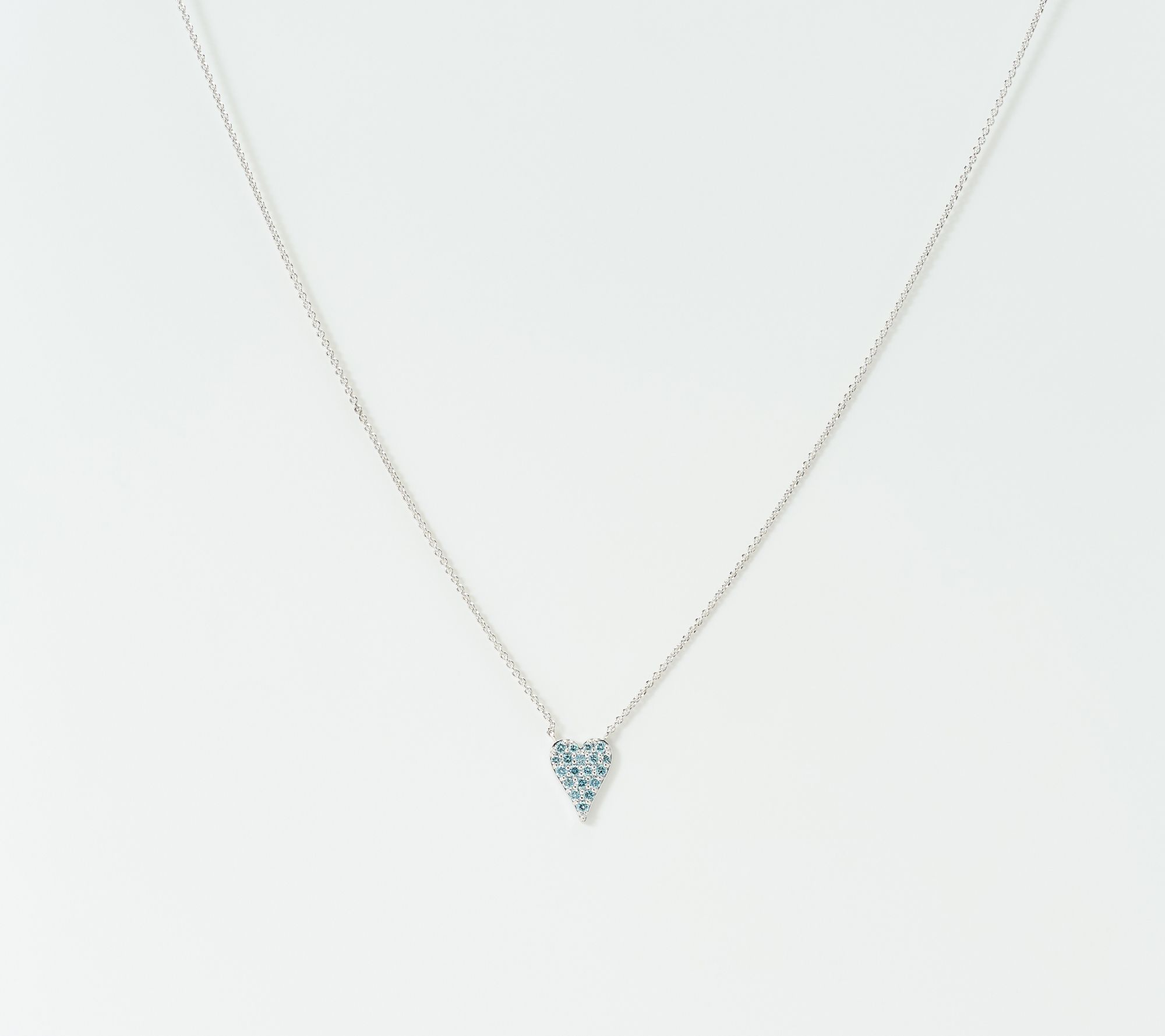 JEN by Jennifer Miller Lab Grown Color Diamond 0.50ct Heart Necklace