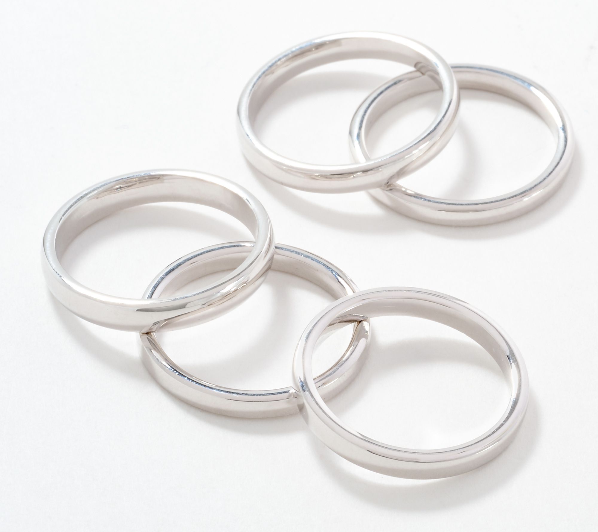 "As Is" David Markstein Bronze Premiere Set of 5 Stacking Rings