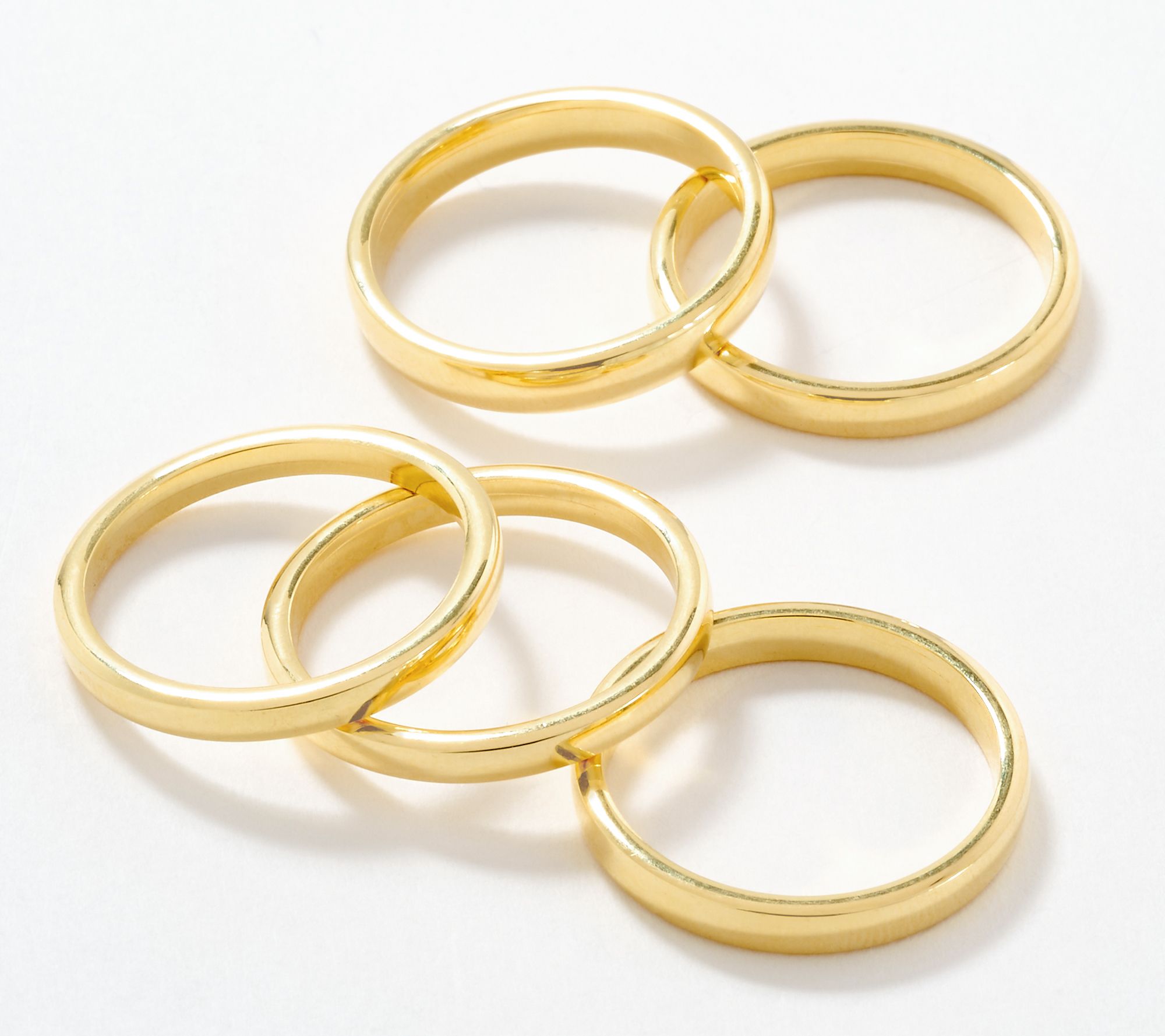 "As Is" David Markstein Bronze Premiere Set of 5 Stacking Rings