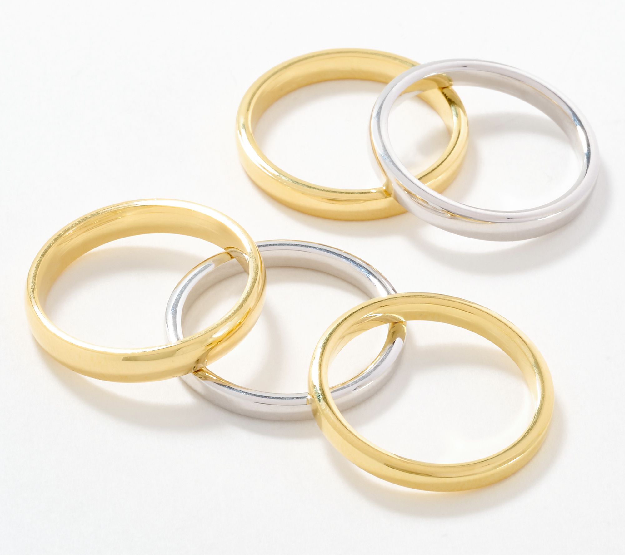 "As Is" David Markstein Bronze Premiere Set of 5 Stacking Rings
