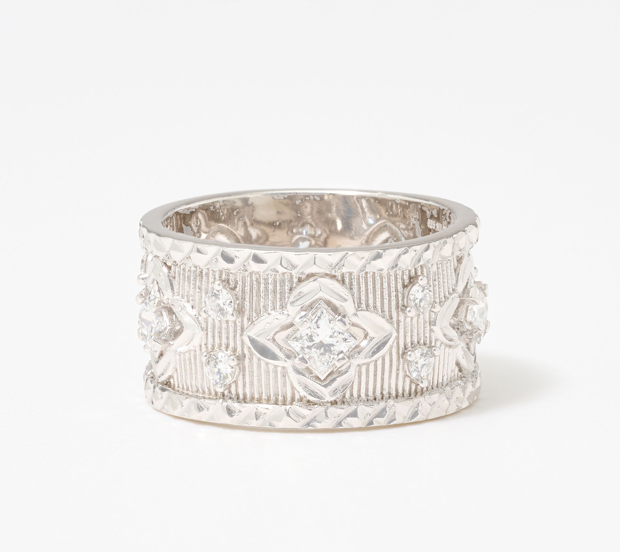 David Markstein 1.15 cttw Lab Grown Diamond Couture Vintage Ring