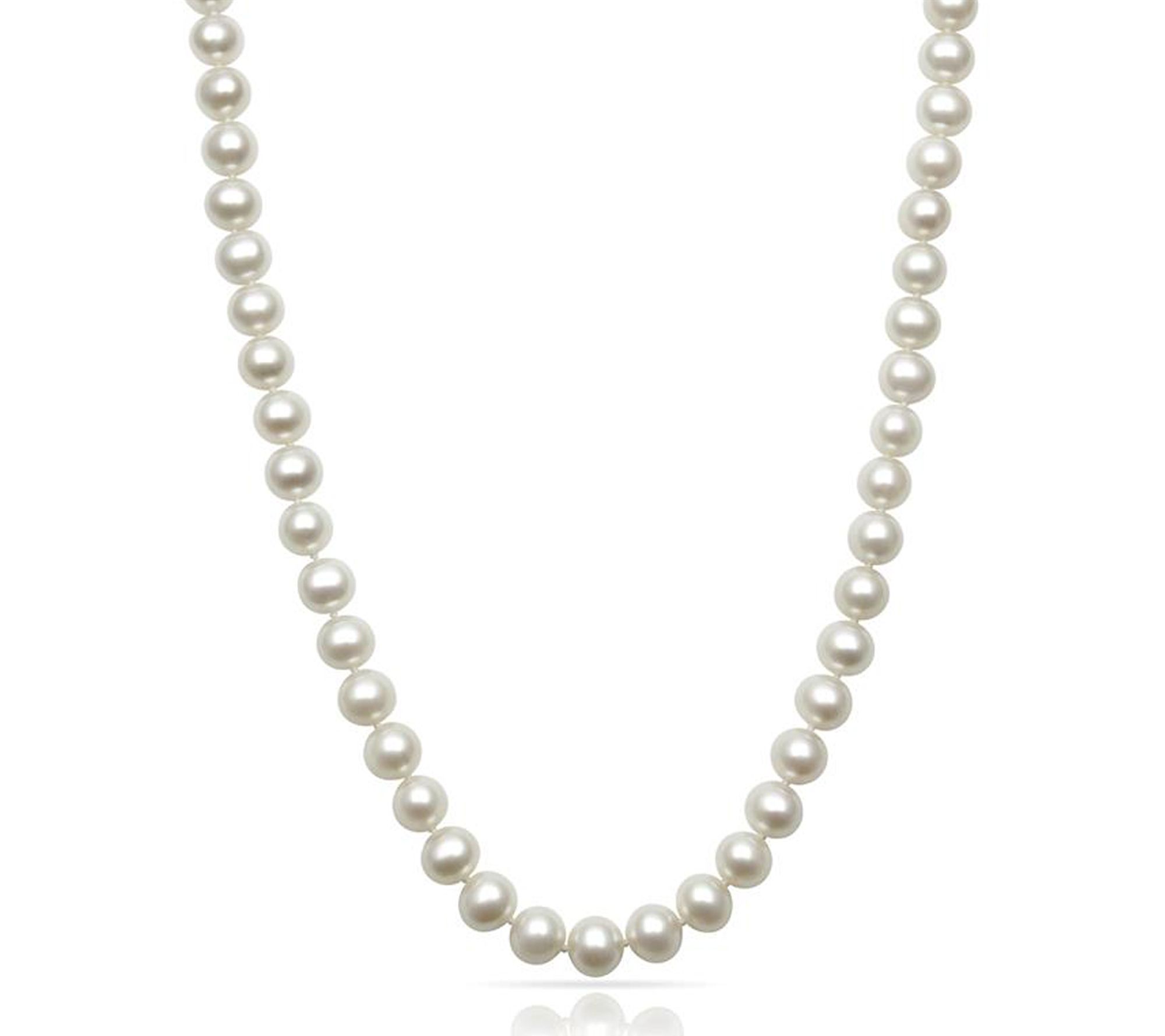 Amour De Pearl 9-11mm White Pearl Necklace, 14KGold