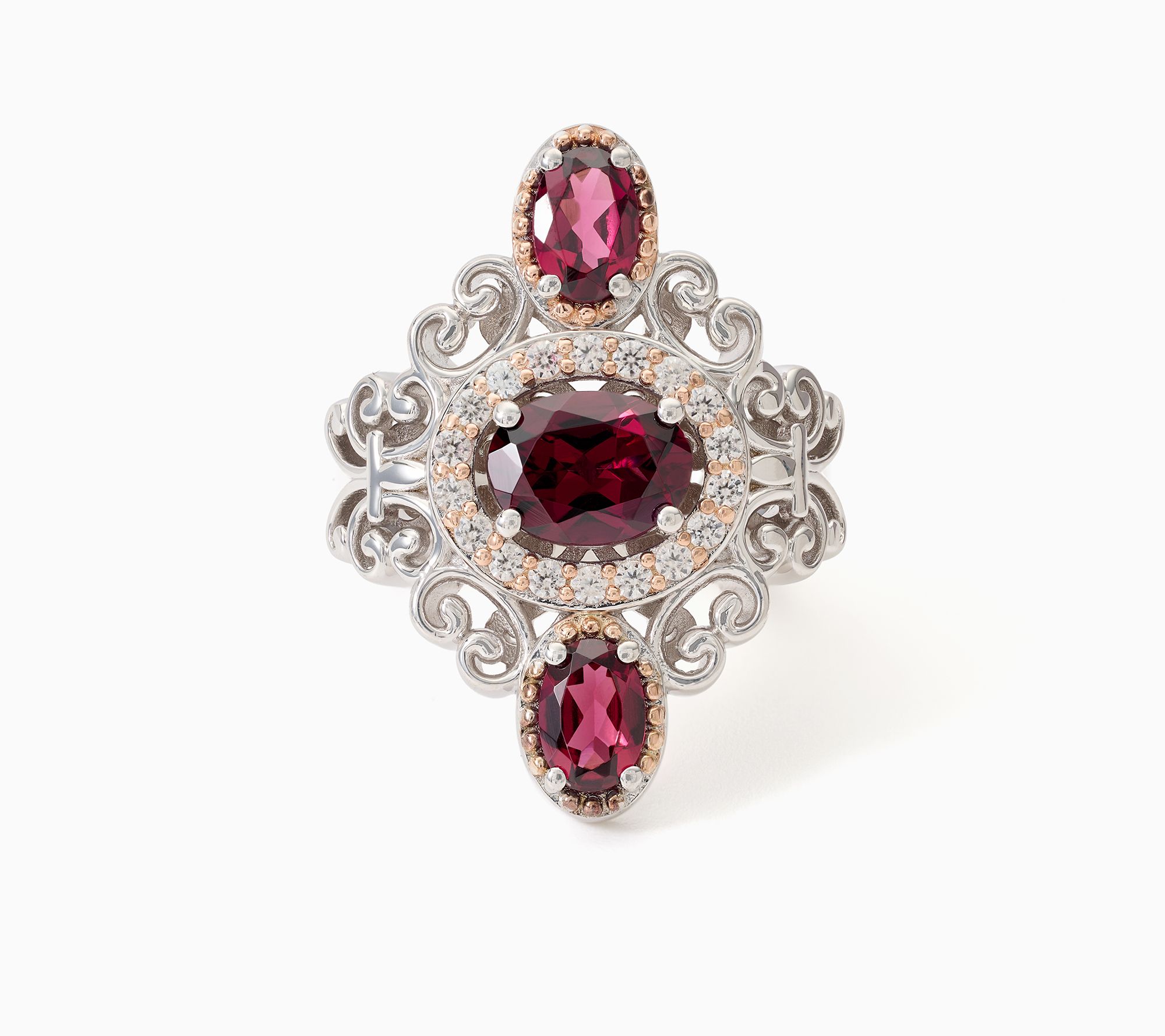 Dallas Prince Sterling Silver Gemstone Cocktail Ring