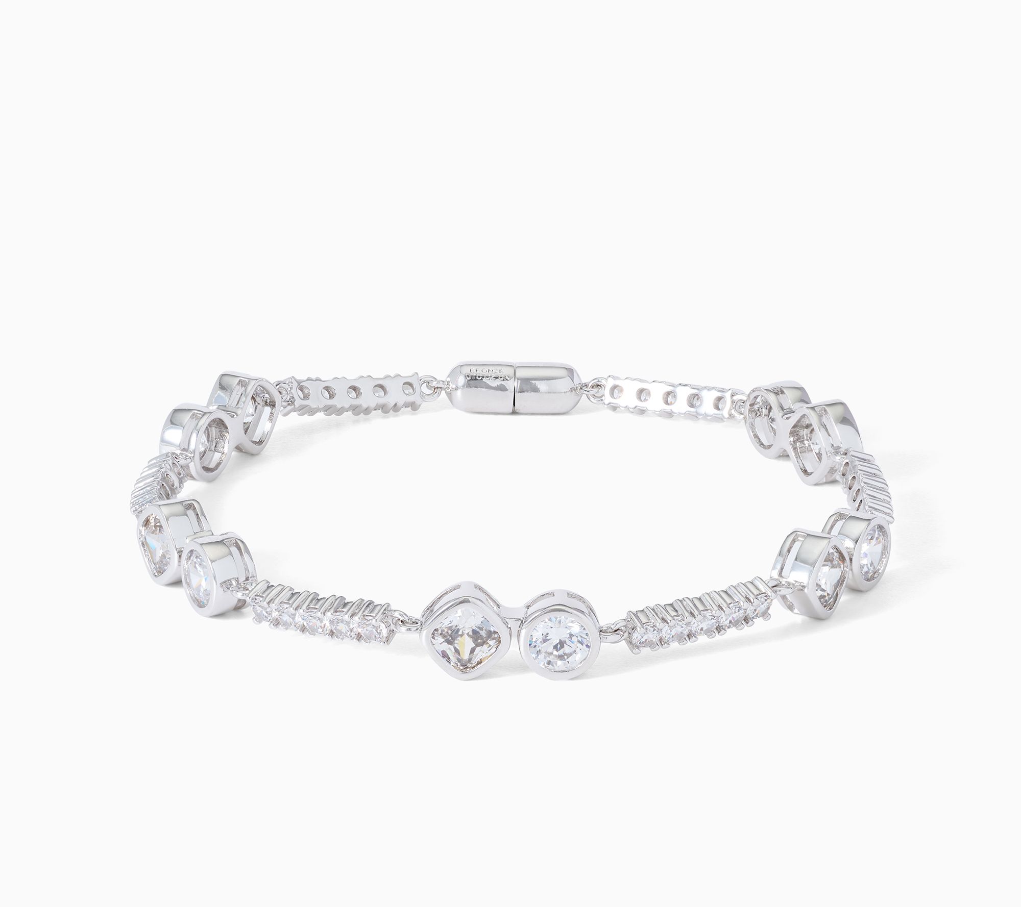 Diamonique x Kathy Levine Bronze Street Style Magnetic Bracelet