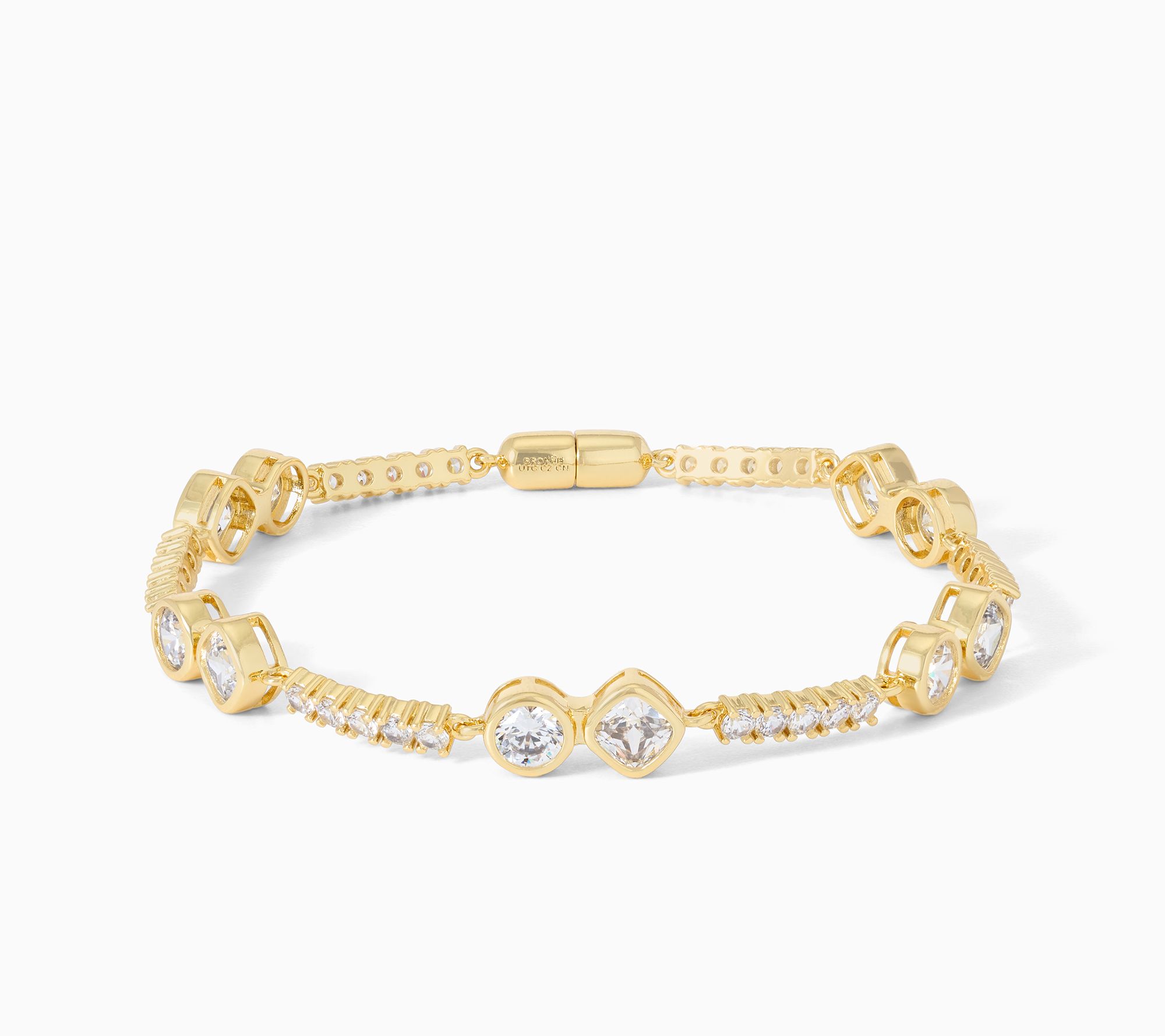 Diamonique x Kathy Levine Bronze Street Style Magnetic Bracelet