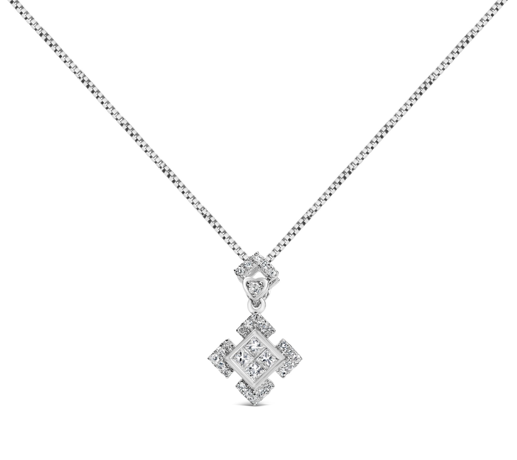Haus of Brilliance Diamond Geometric Pendant
