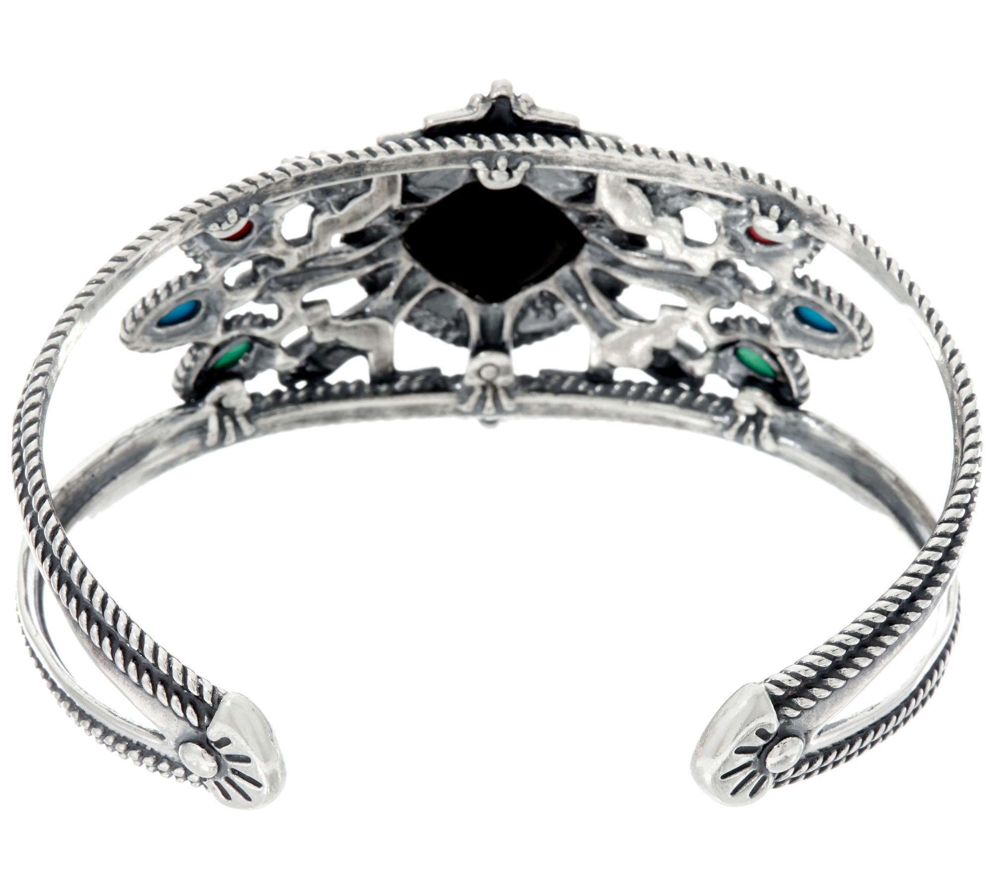 Fritz Casuse Sterling Silver Zia Collection Statement Cuff - QVC.com