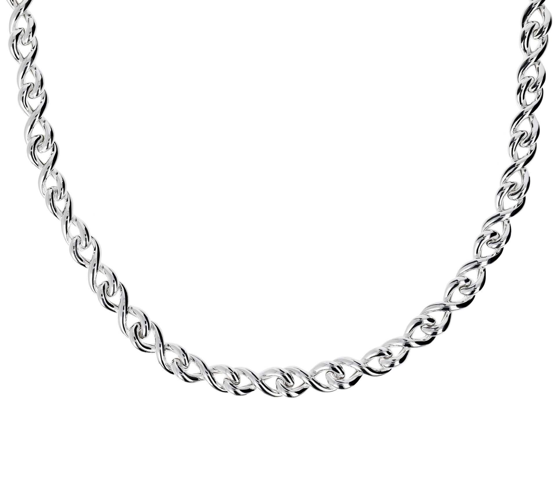 UltraFine Silver 20" Infinity Link Necklace, 55.4g