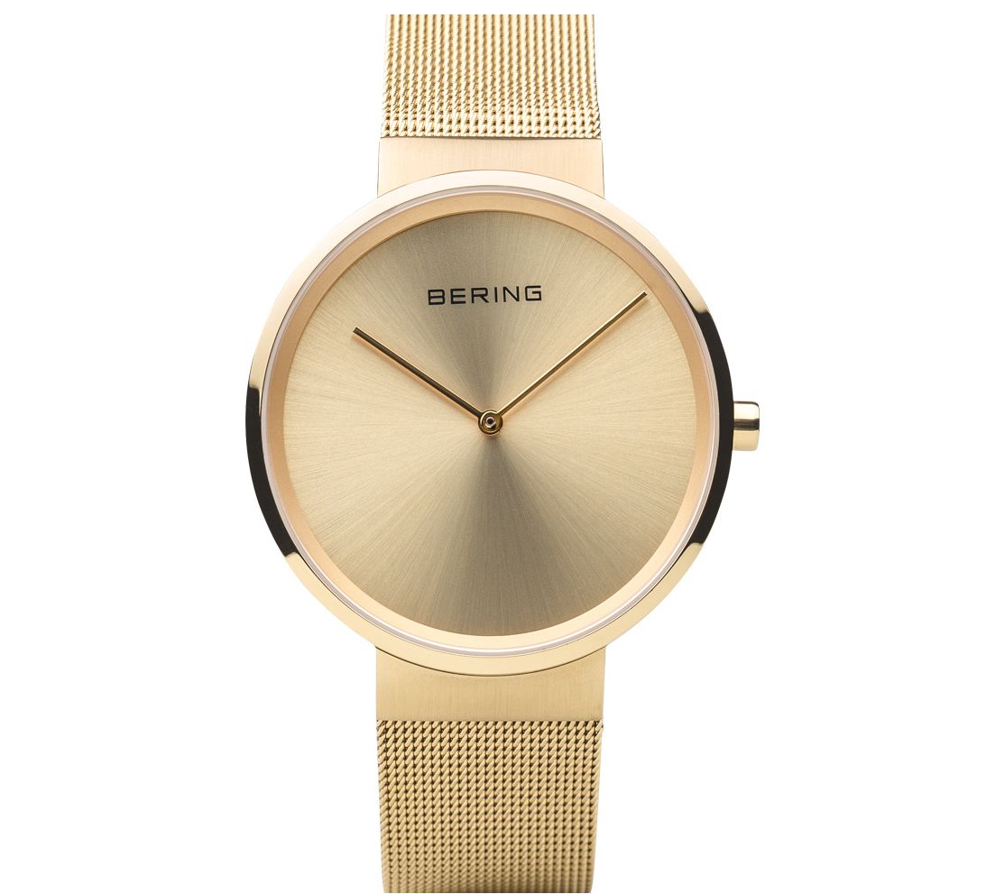 Bering Men's Goldtone IP-Plated Milanese Bracelet Watch