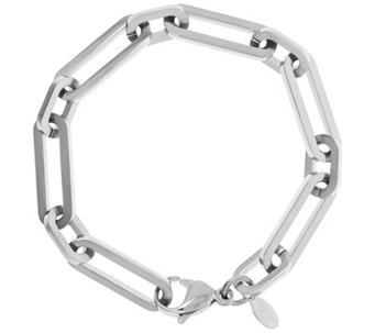 Steel by Design Paperclip Link Bracelet - J395093