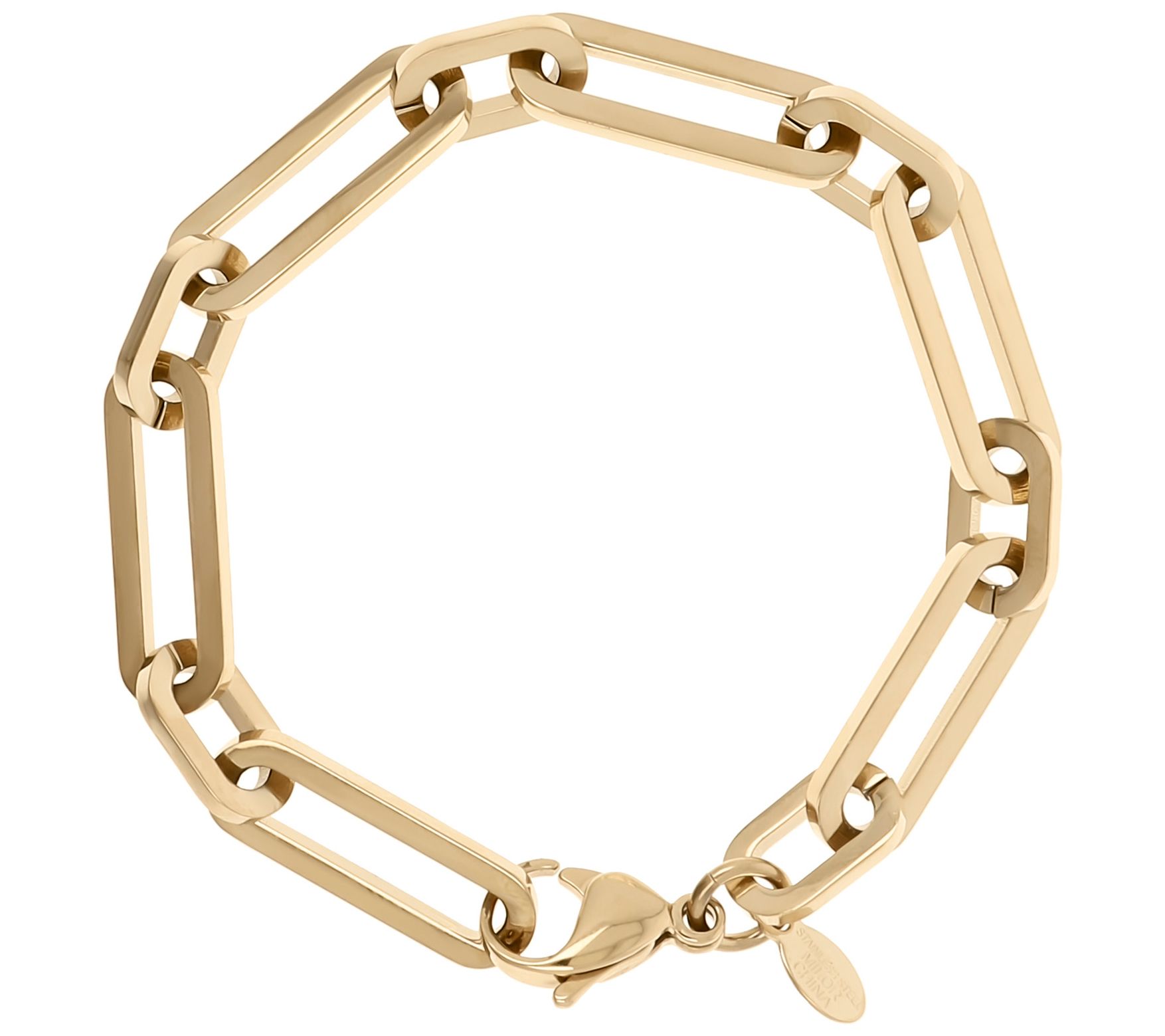 Steel by Design Paperclip Link Bracelet