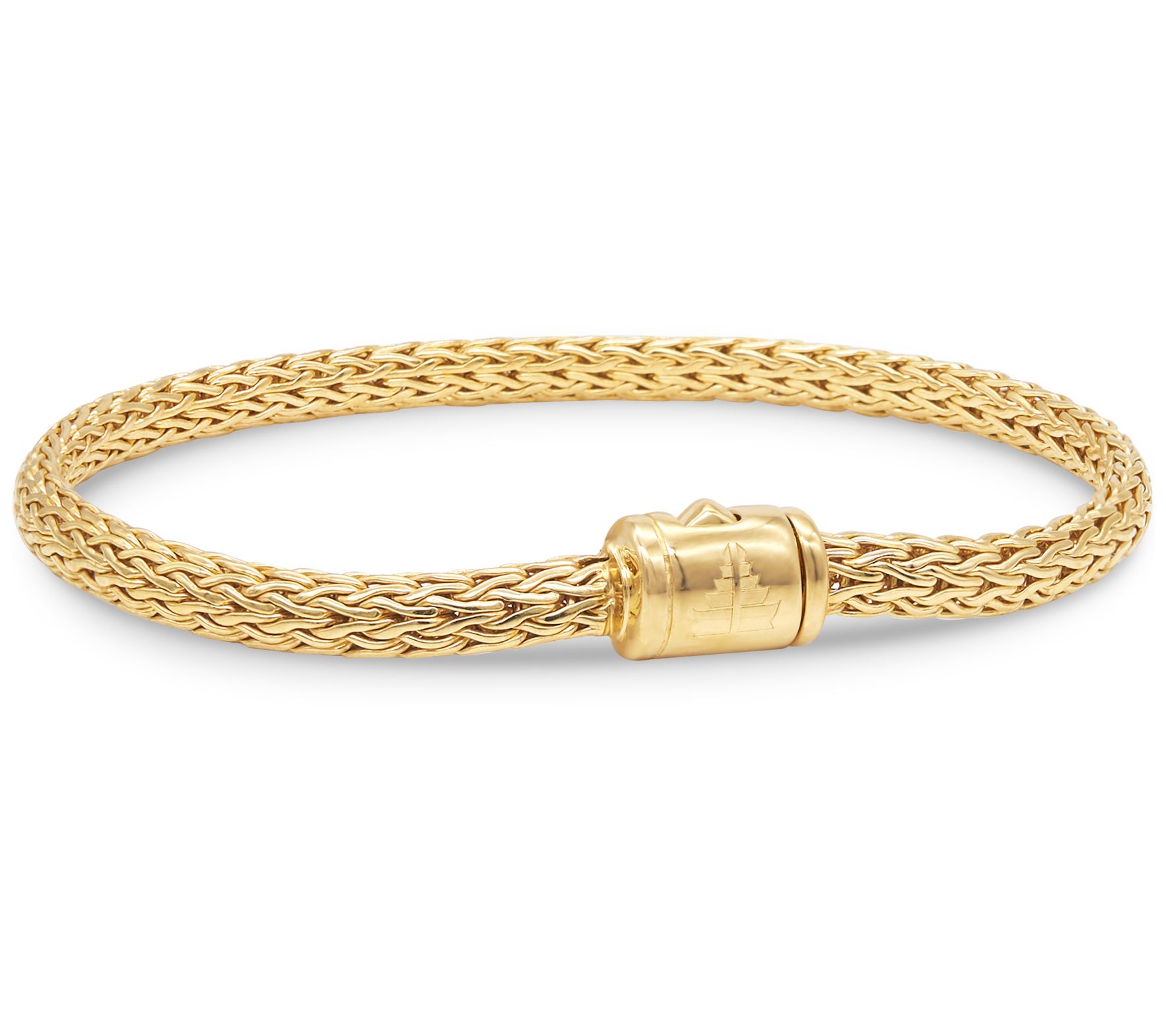 DEVATA 18K Gold Plated Sterling Tulang Naga Bracelet - QVC.com