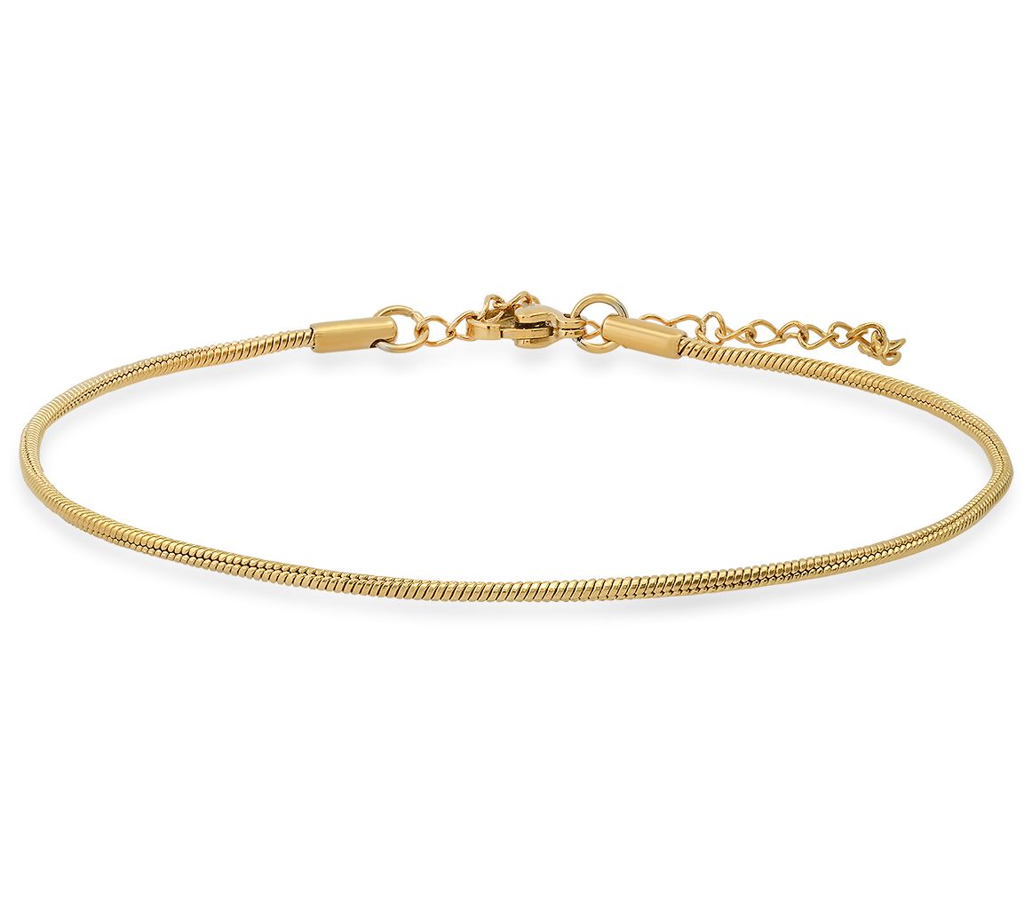 Steel by Design stainless steel snake chain anklet