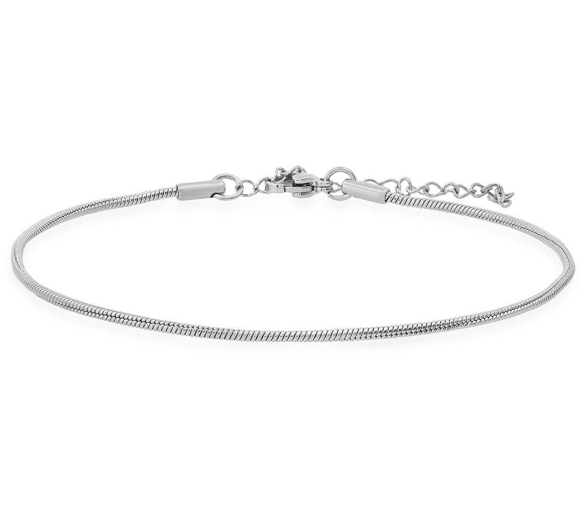 Steel by Design stainless steel snake chain anklet