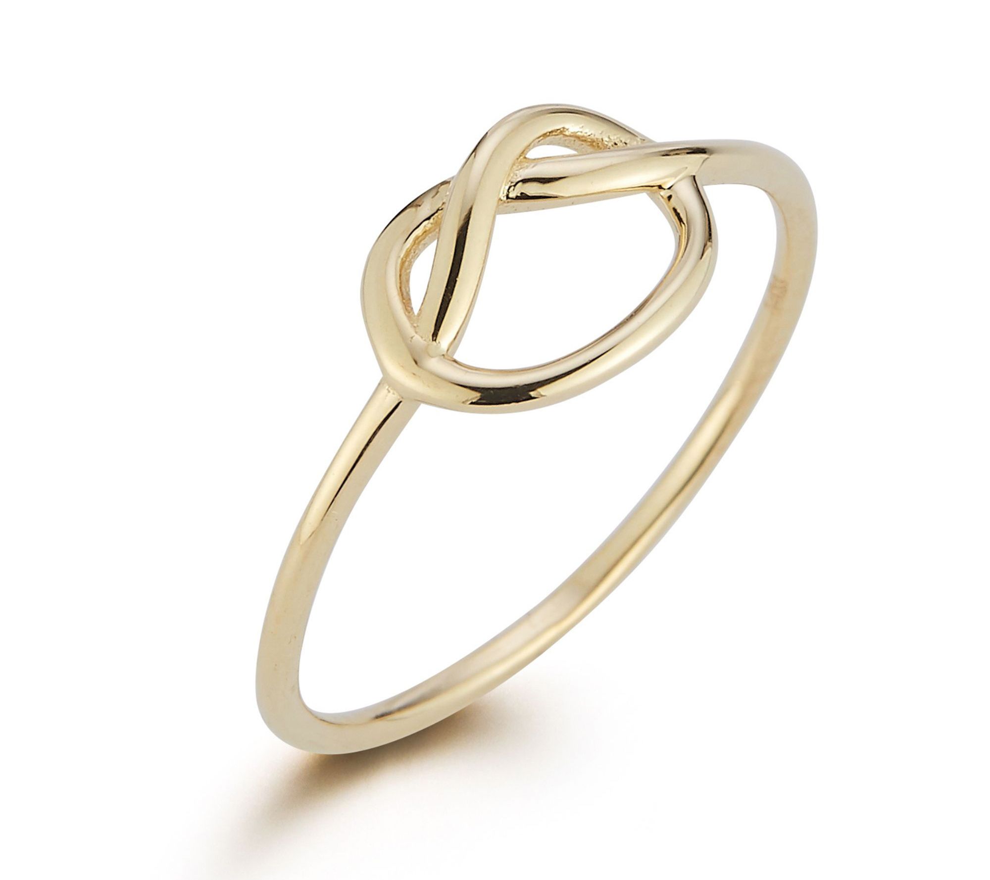 Luminosa Gold Love Knot Ring, 14K - QVC.com