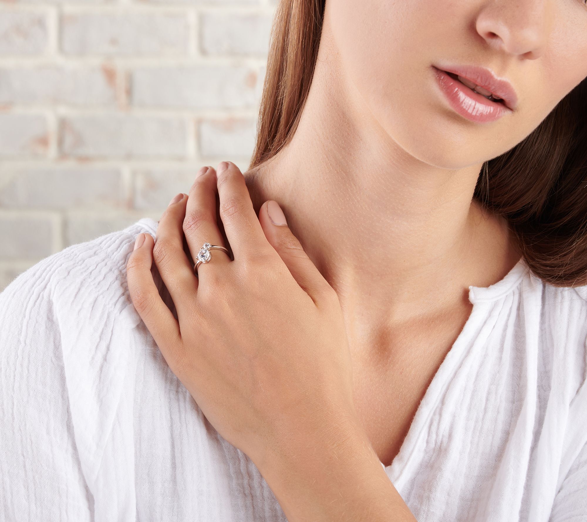 "As Is" DMQ x Amy Stran Petite Double Bypass Ring, Sterling Silver