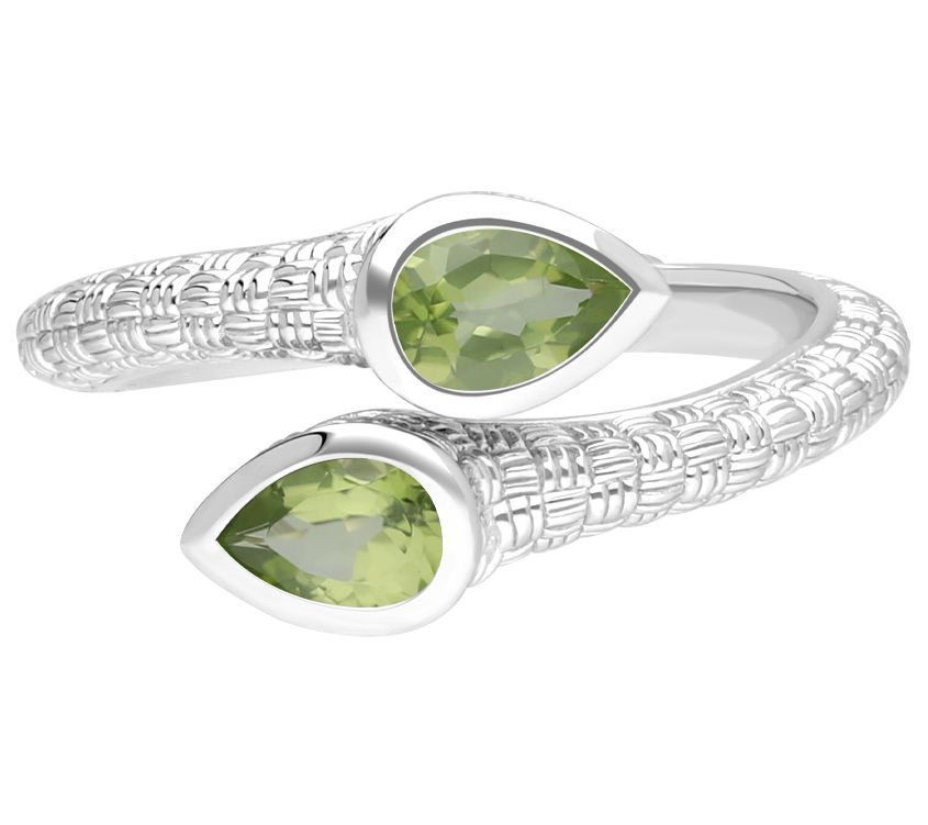 Ariva Sterling Silver Napa Marquise Gemstone Ring