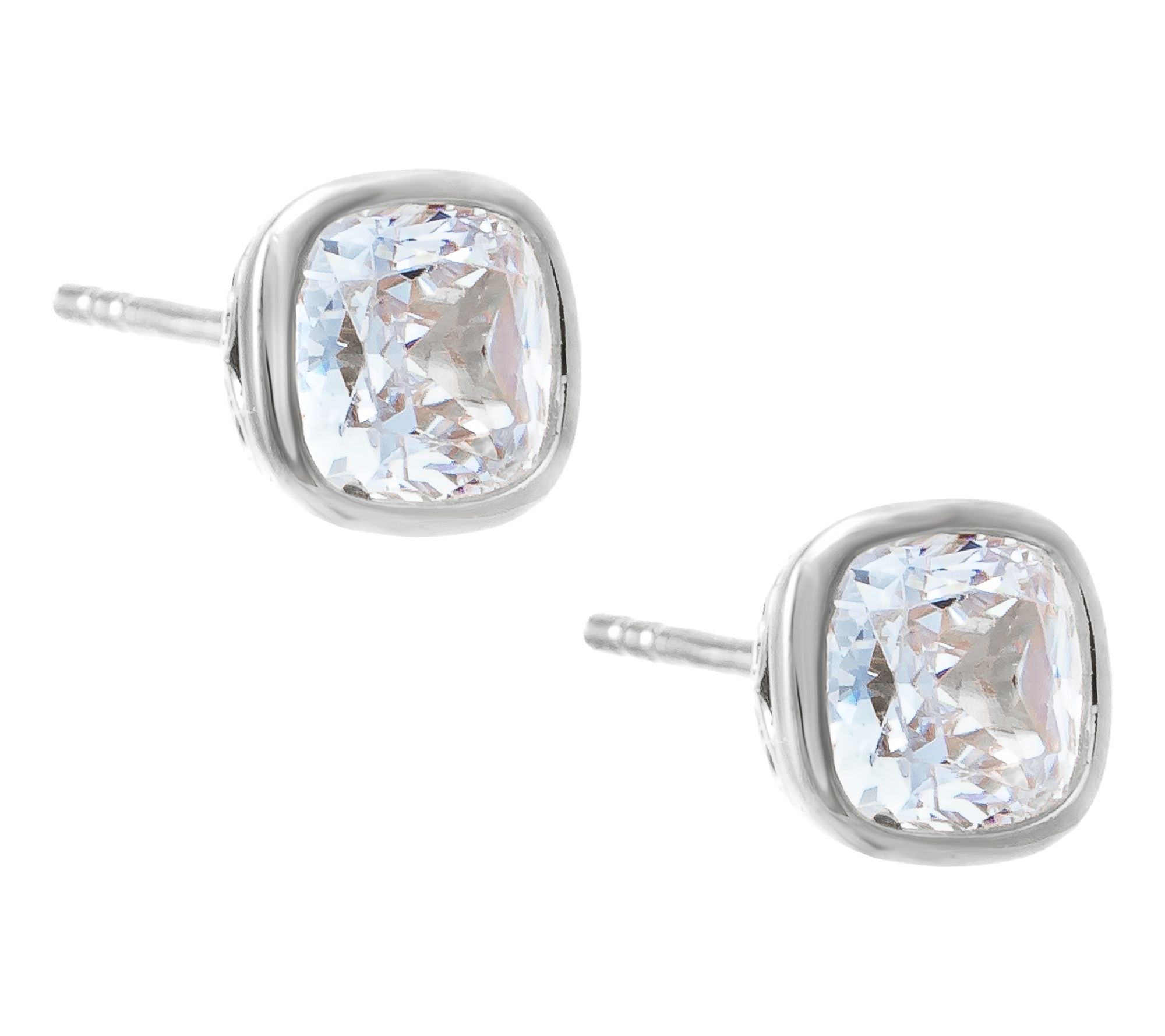 Diamonique X Jennifer Miller 2.00 cttw Stud Earrings, Sterling