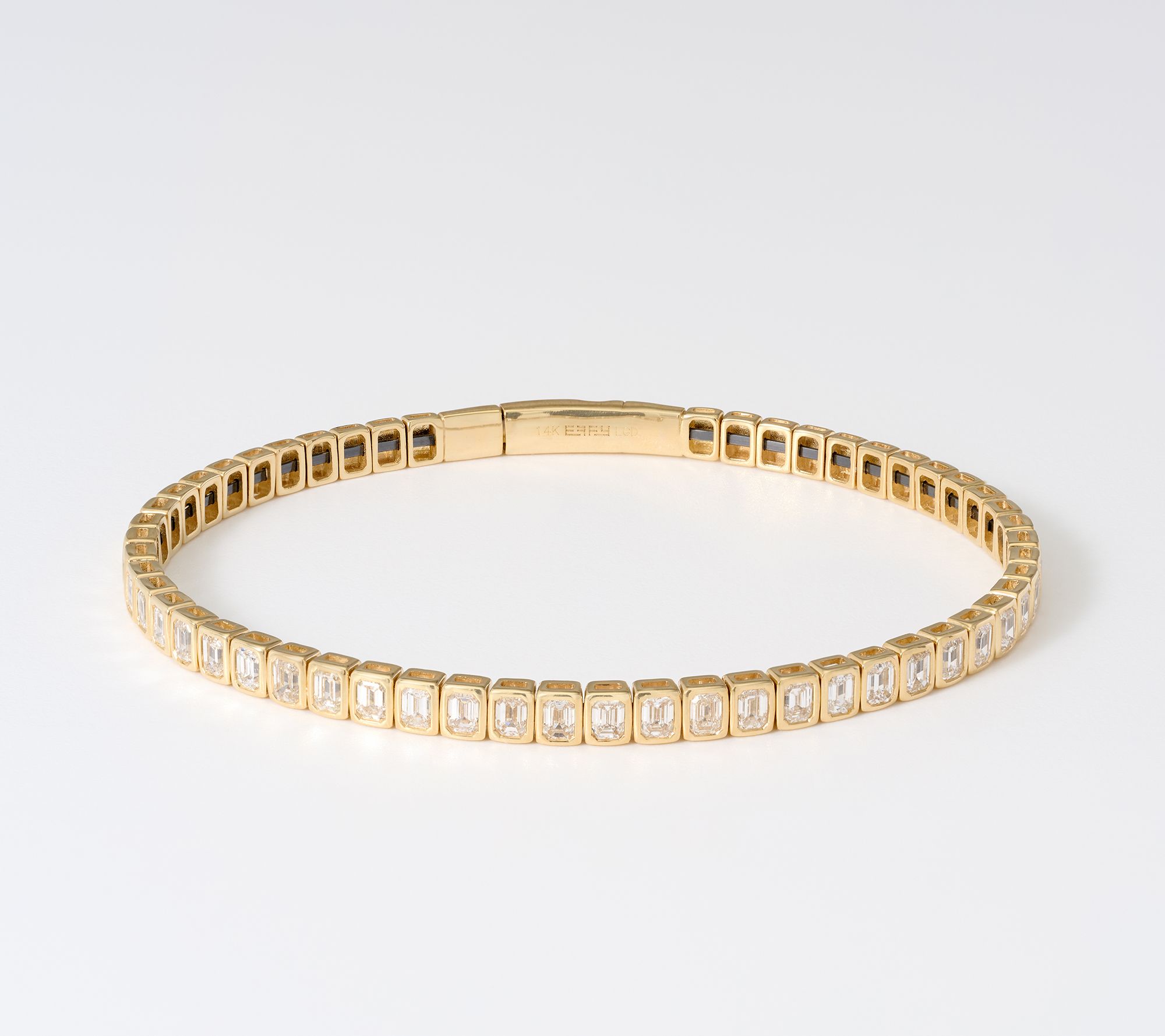 Effy 14k Yellow Gold Lab Grown Diamond Tennis Bracelet