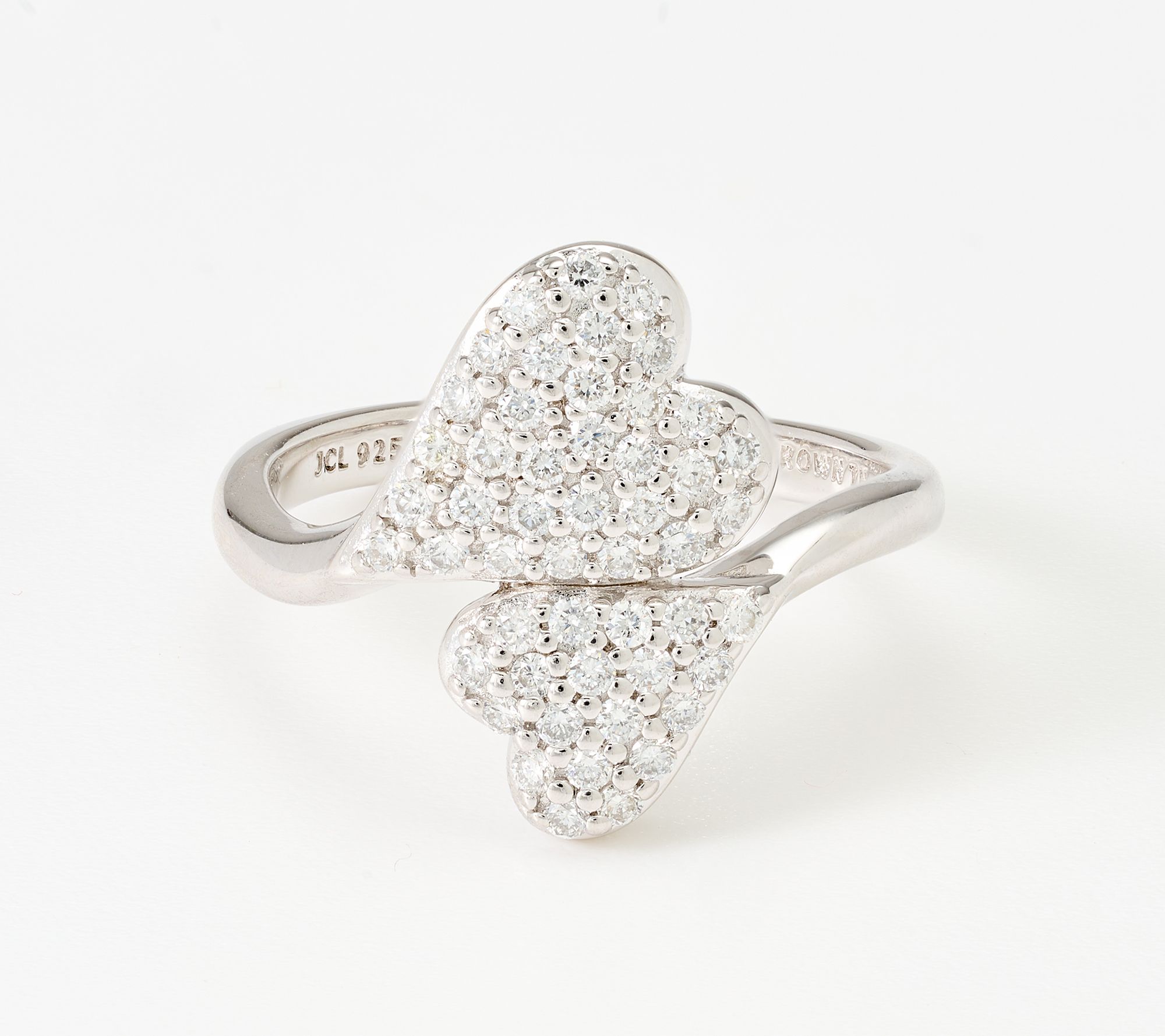  JEN by Jennifer Miller 0.50ct Pave Lab Grown Diamond Heart Ring - J459393