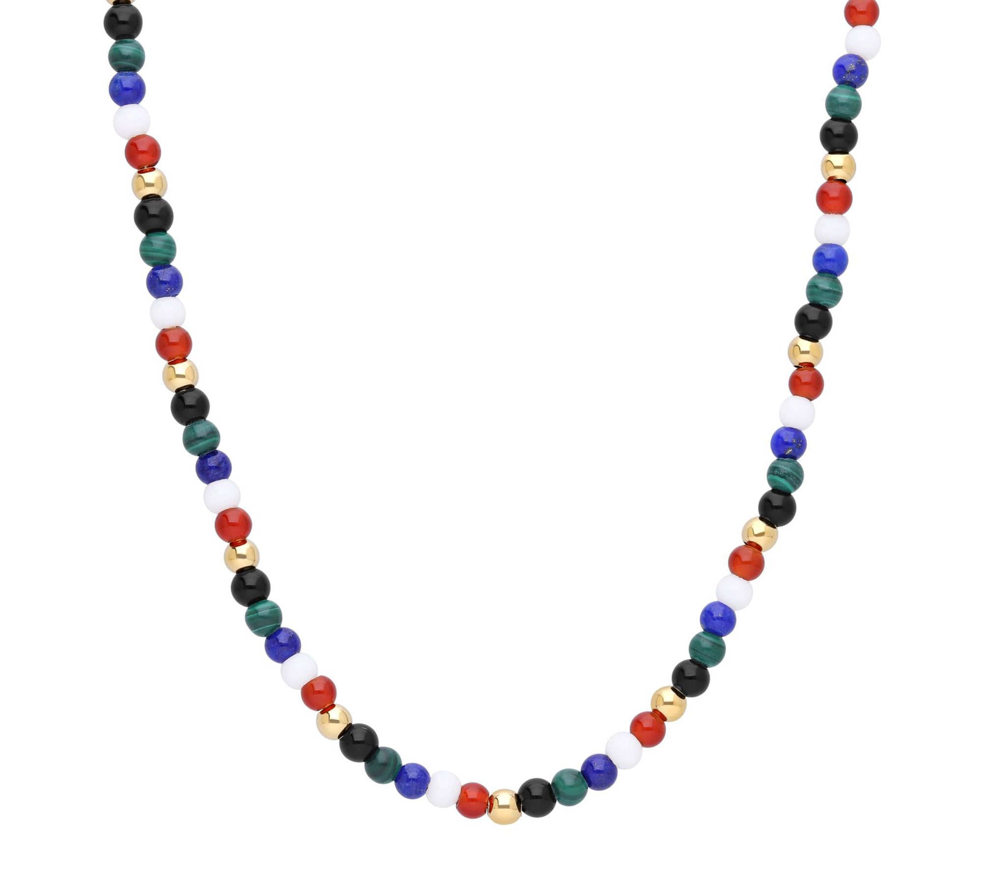 Elyse Ryan 14K Gold Clad Multi-Gemstone BeadedNecklace
