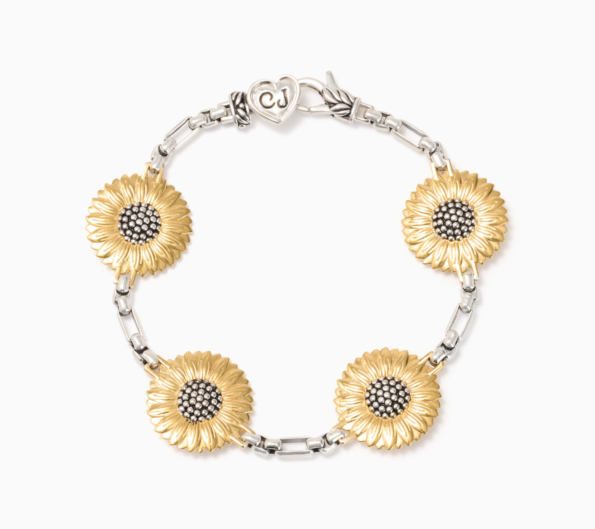 Christian James by Scott Grimes Sterling Silver Hello Sunshine Bracelet 13.2g