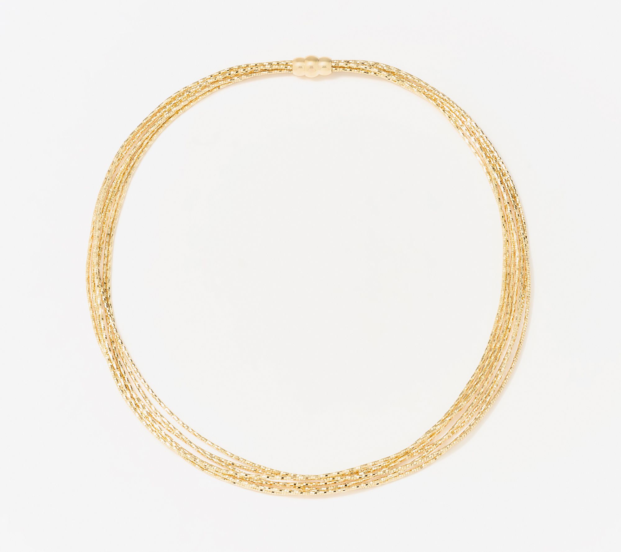 "As Is" David Markstein Bronze 7-Strand Omega Necklace