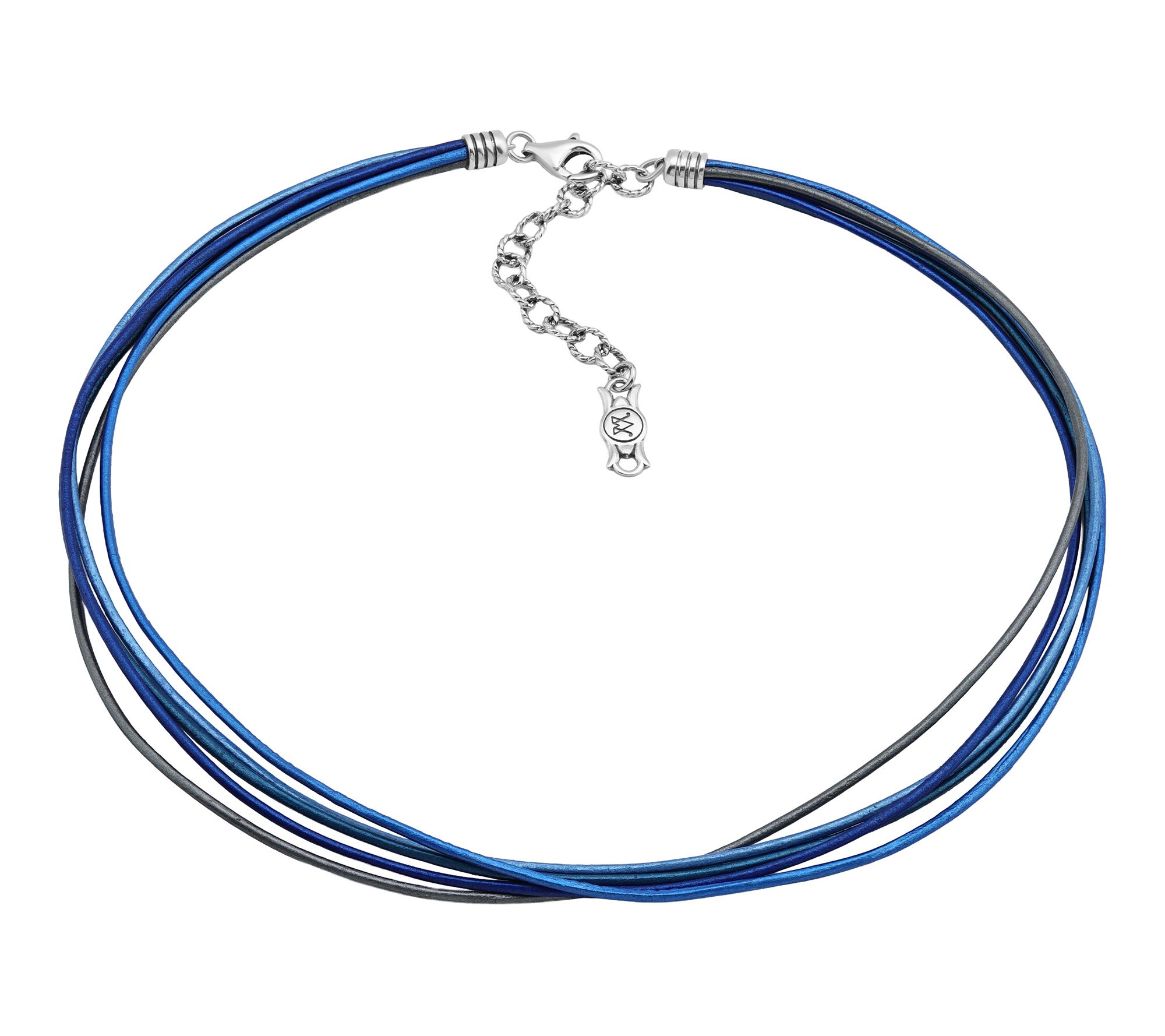 American West 5 Strand Leather 17" Necklace