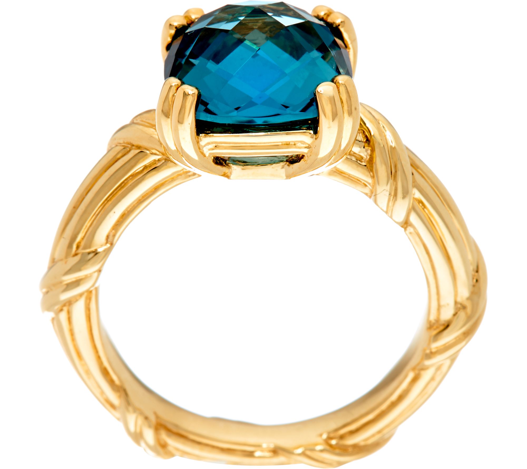 Peter Thomas Roth 18K Gold & London Blue Topa zGemstone Ring - QVC.com