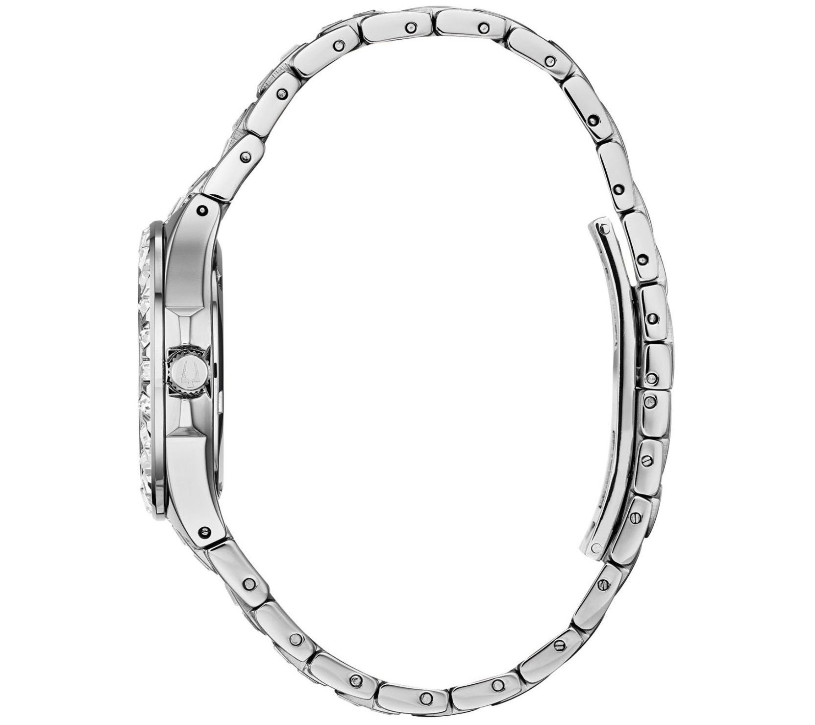 Bulova Women's Stainless Steel Crystal Watch - QVC.com