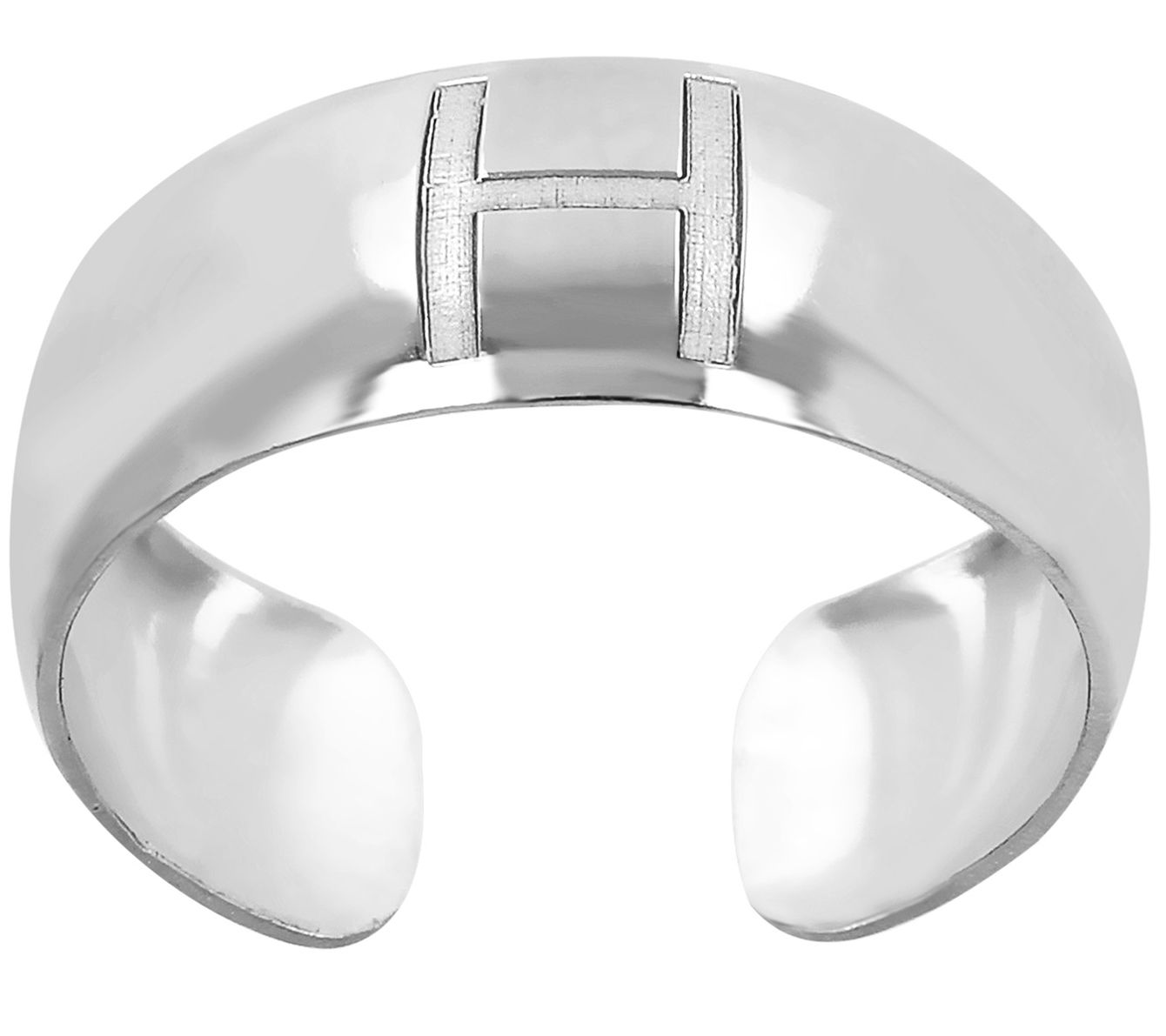 Italian Silver Adjustable Initial Toe Ring