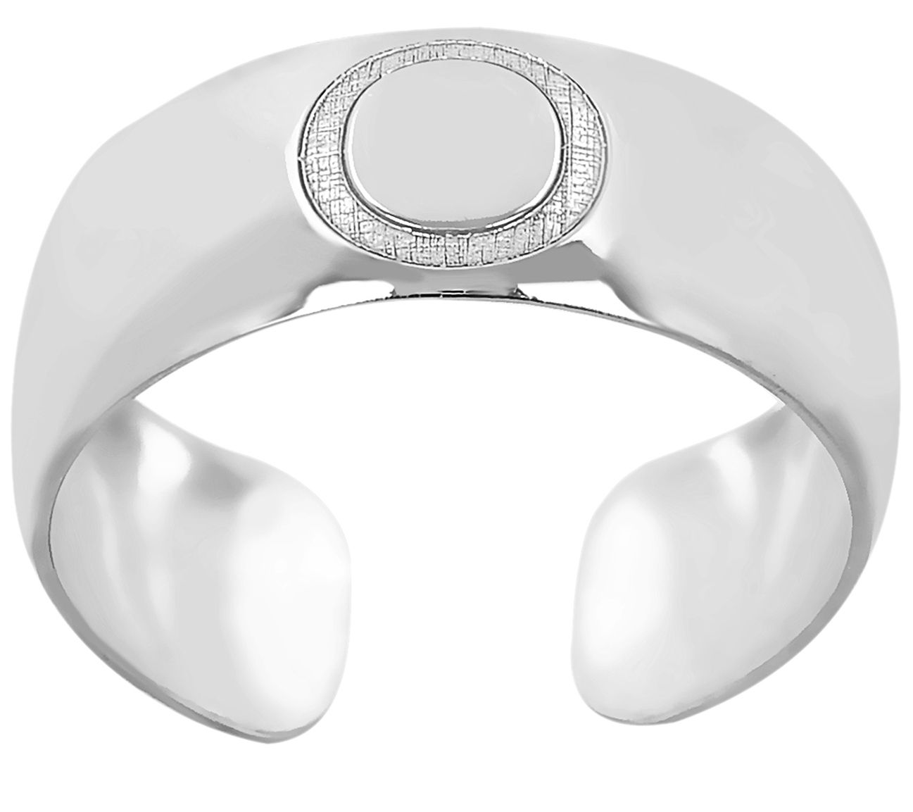 Italian Silver Adjustable Initial Toe Ring