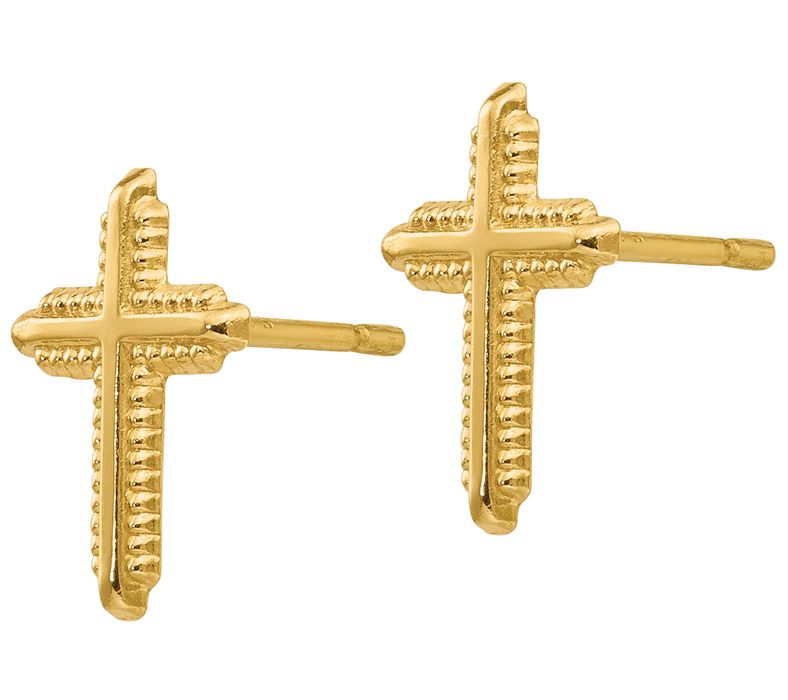 Qvc hot sale gold crosses