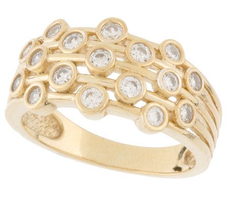 Qvc gold band on sale rings