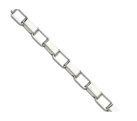 Stainless Steel 8" Square Link Bracelet