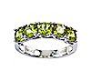 Sterling 2.75 cttw Peridot 5-Stone Ring