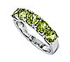 Sterling 2.75 cttw Peridot 5-Stone Ring, 3 of 5