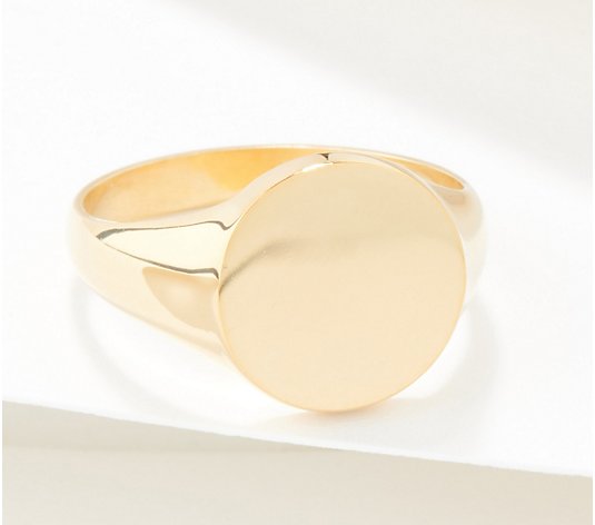 Gold One 1K Gold Signet Ring