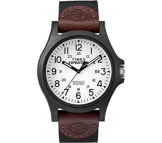 Timex Men's Expedition Acadia Brown and Black Strap Watch