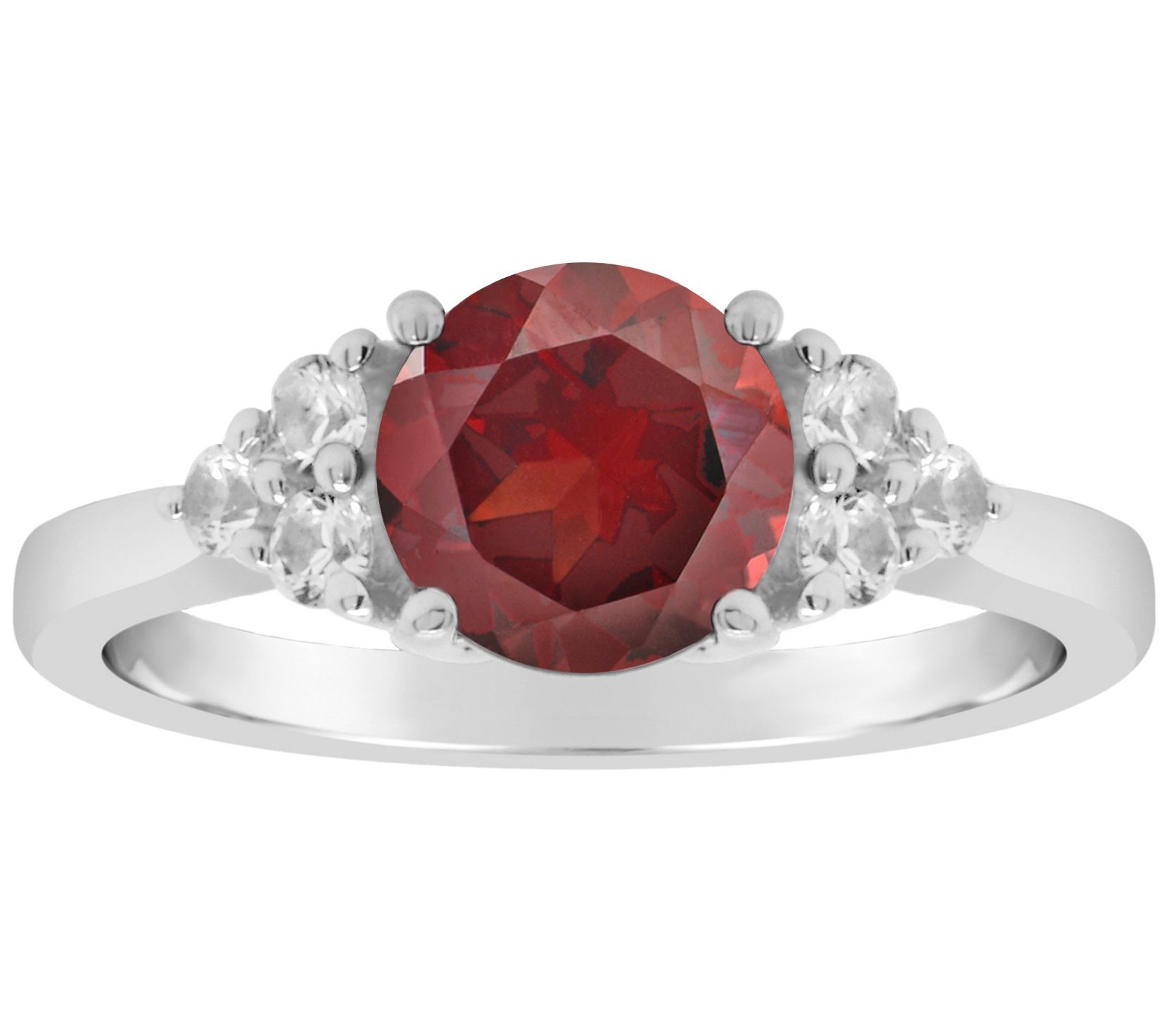 Affinity Gems Round Gemstone or Cultured PearlRing, Sterling