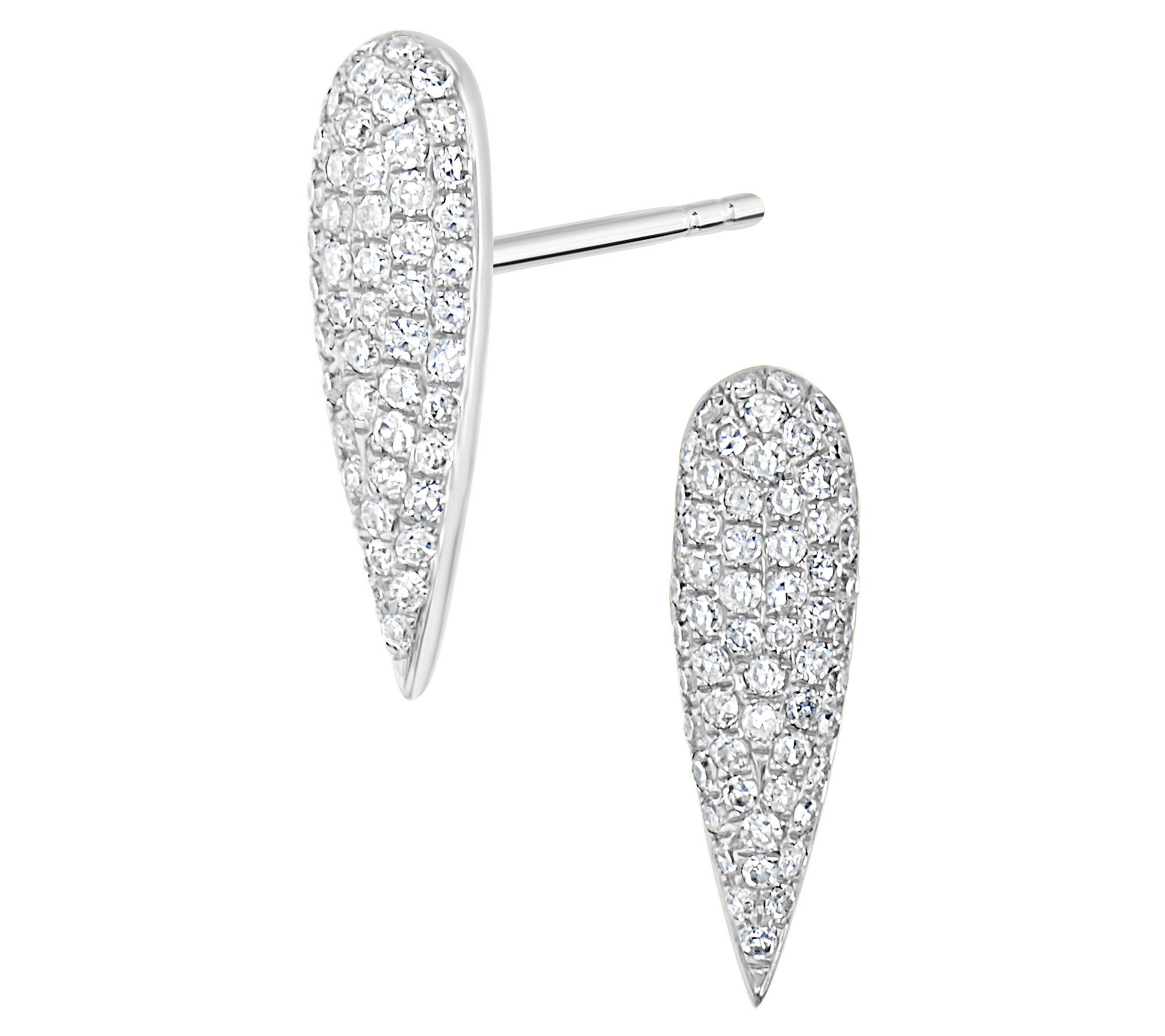 Affinity 0.40 cttw Micro Pave' Diamond Earrings14K Gold