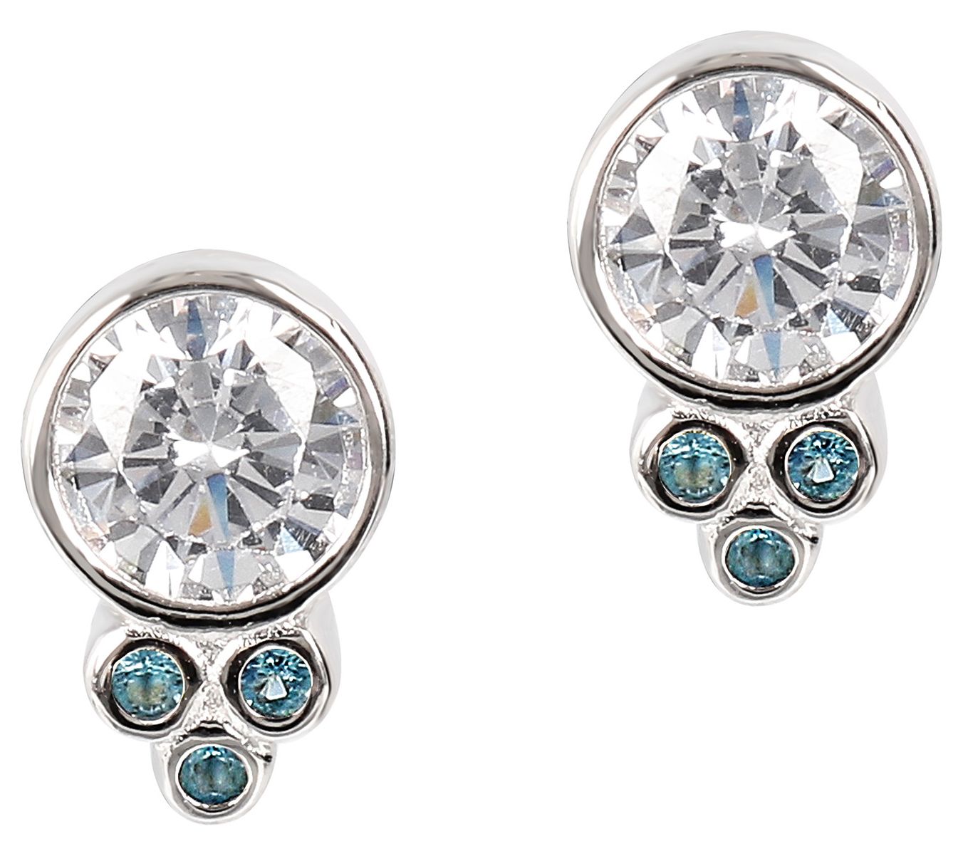 Diamonique 1.75 cttw Stud Earrings, Sterling Silver