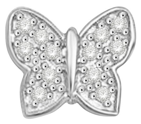 Affinity Accents Diamond Single Butterfly Earring, 14K Gold