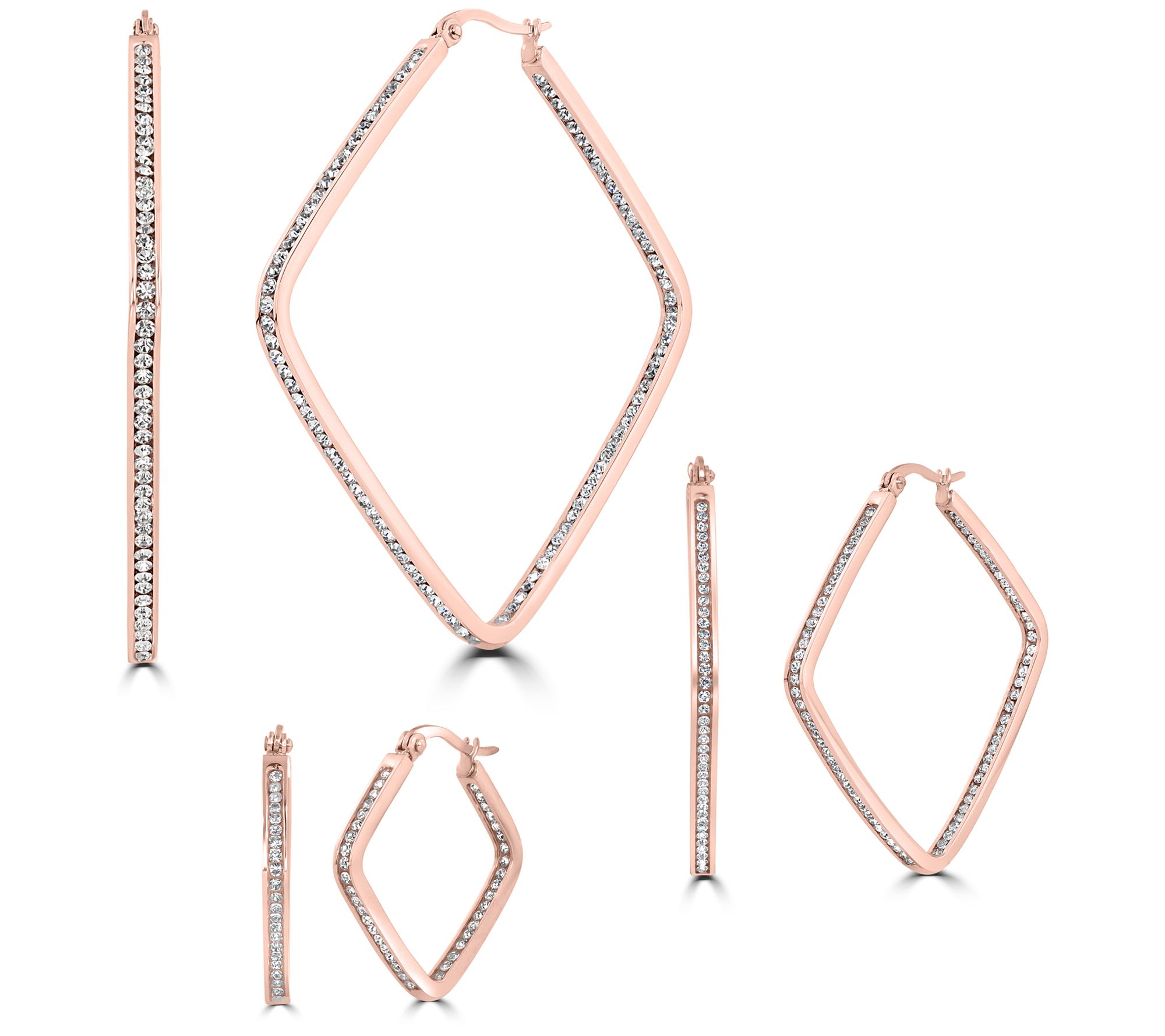 Steel by Design Set of 3 Square Inside-OutsideHoops