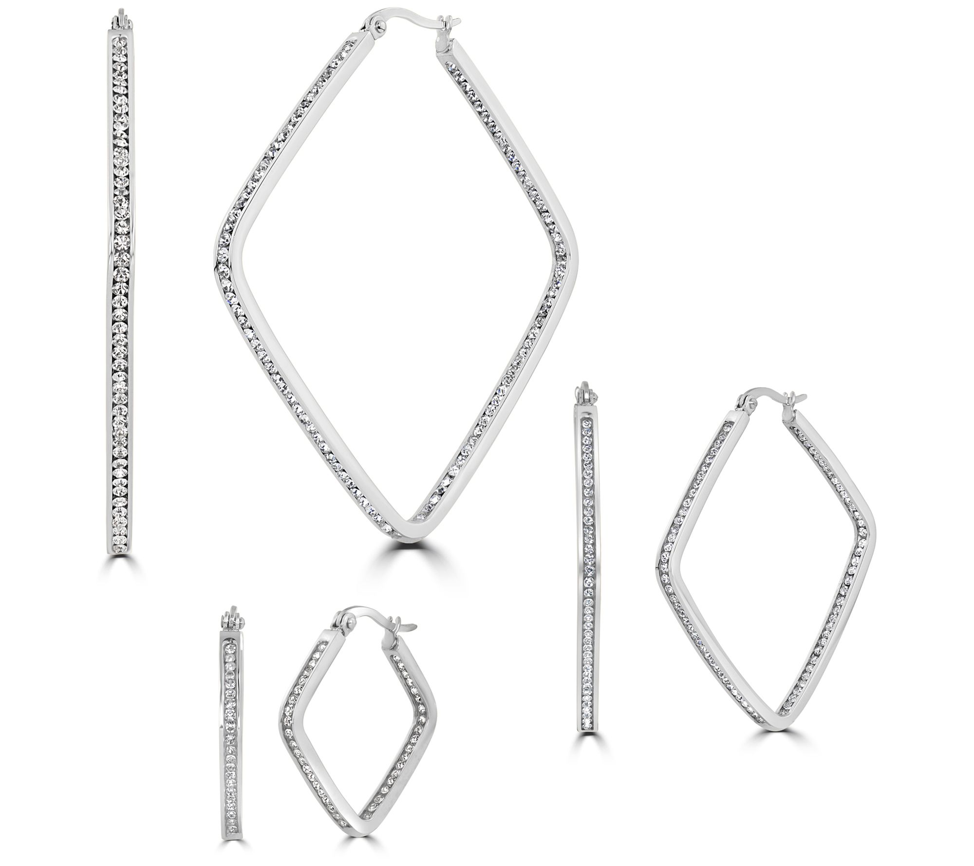 Steel by Design Set of 3 Square Inside-OutsideHoops