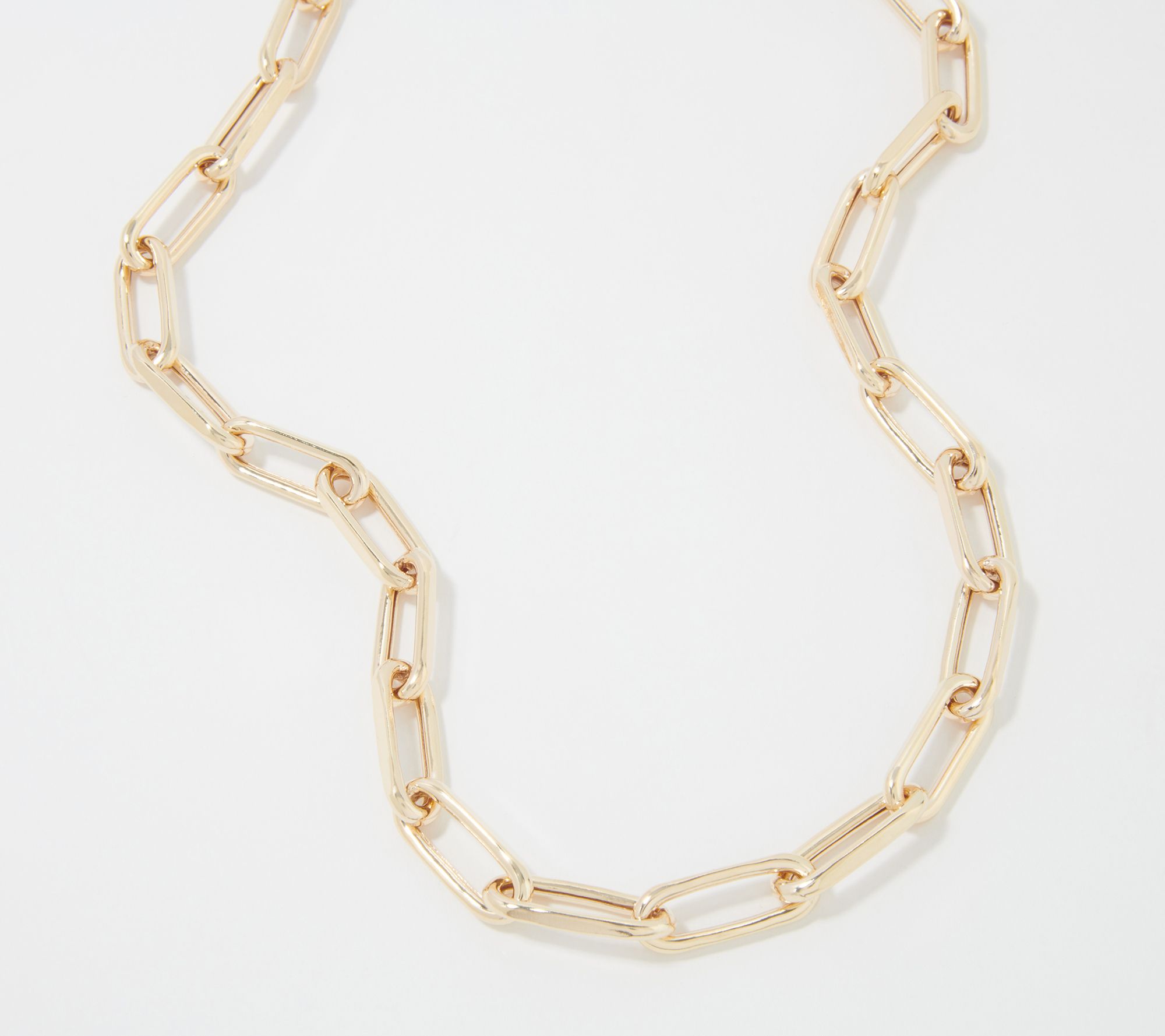 "As Is" Silver Style Paperclip Chain 18" Necklace, Sterling Silver